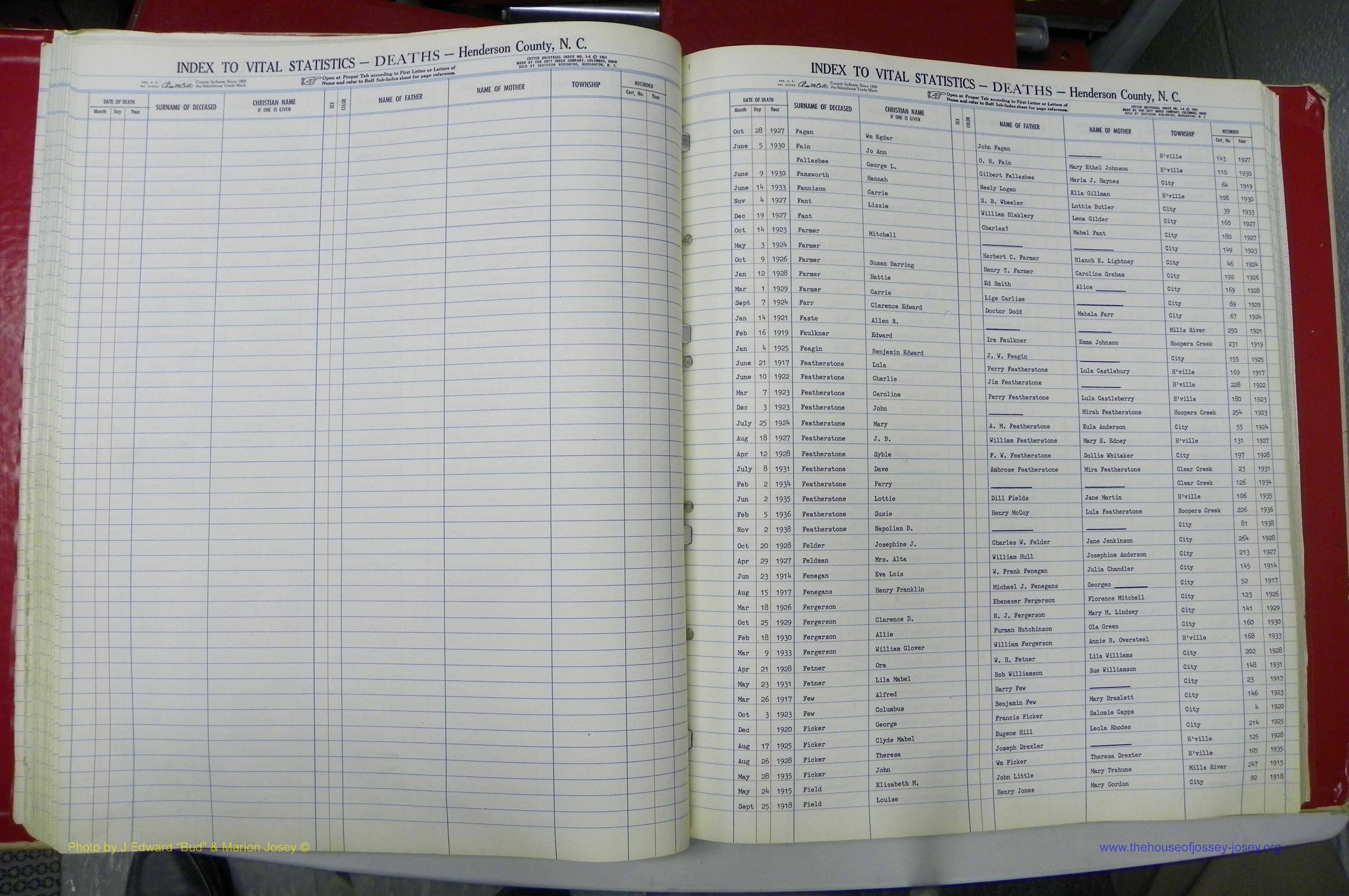 Henderson Co, NC, Deaths, A - Z, 1914 - 1956, (038).JPG