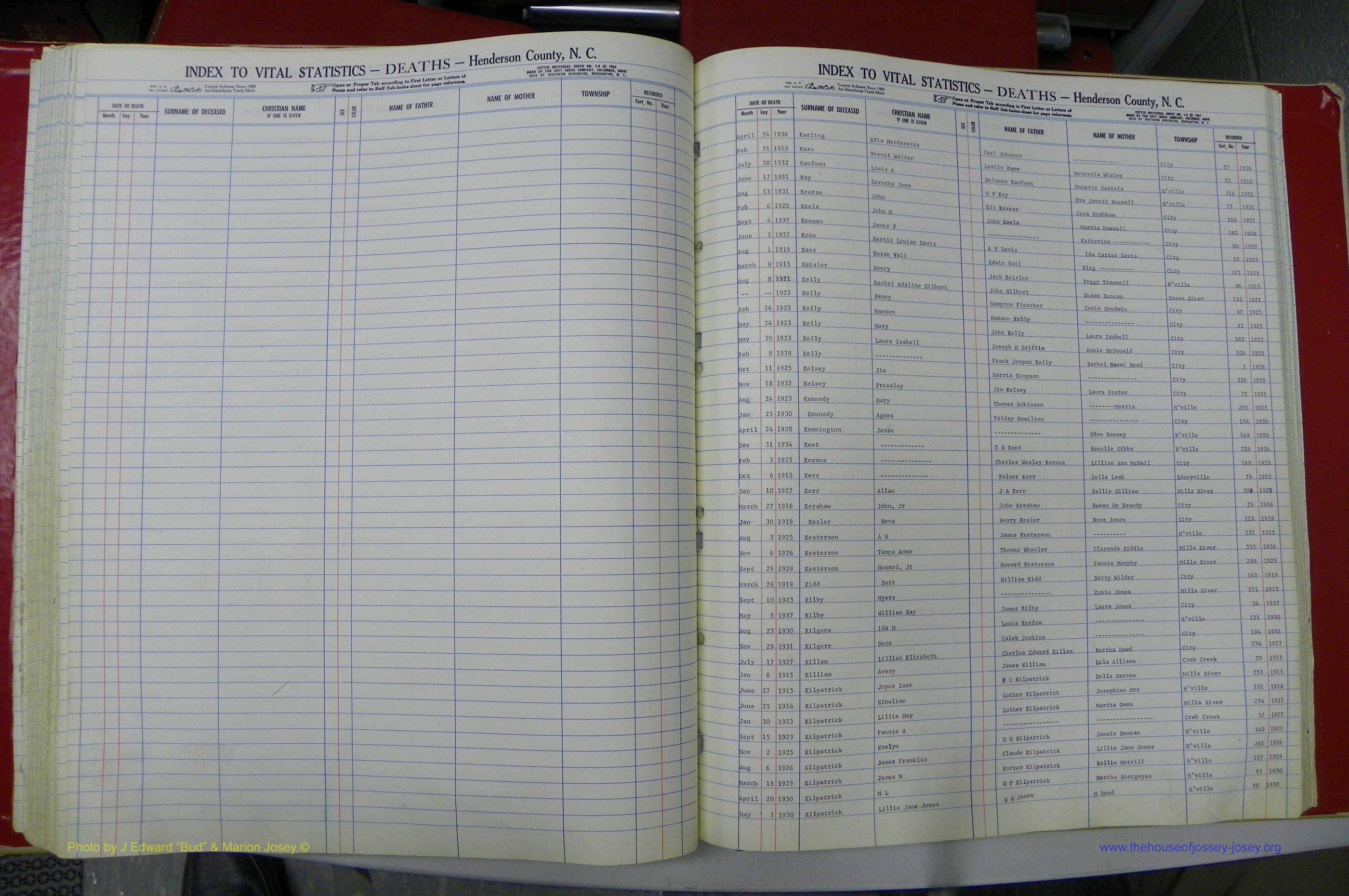 Henderson Co, NC, Deaths, A - Z, 1914 - 1956, (071).JPG