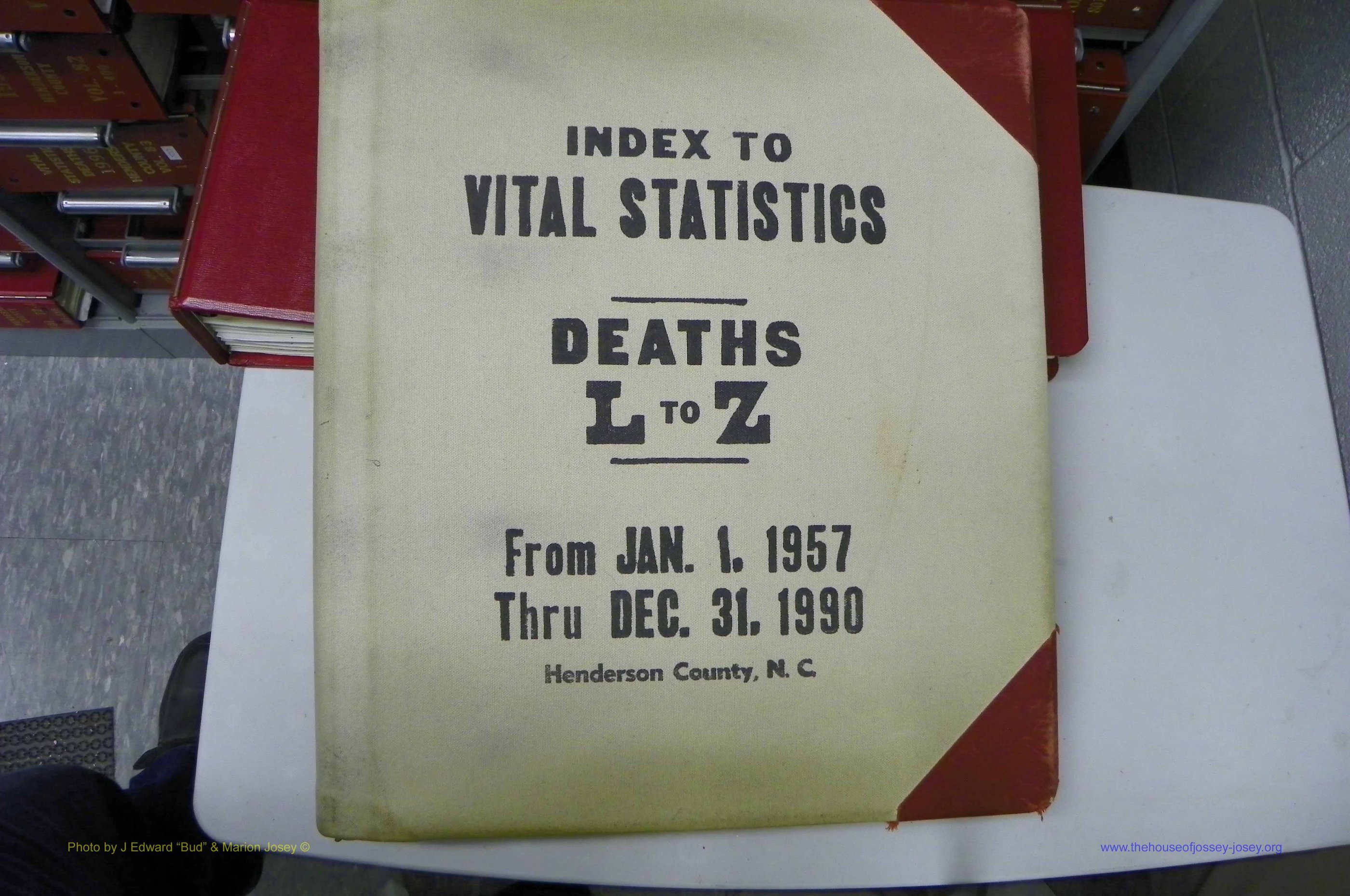 Henderson Co, NC, Deaths, A - Z, 1957 - 1990, (001).JPG