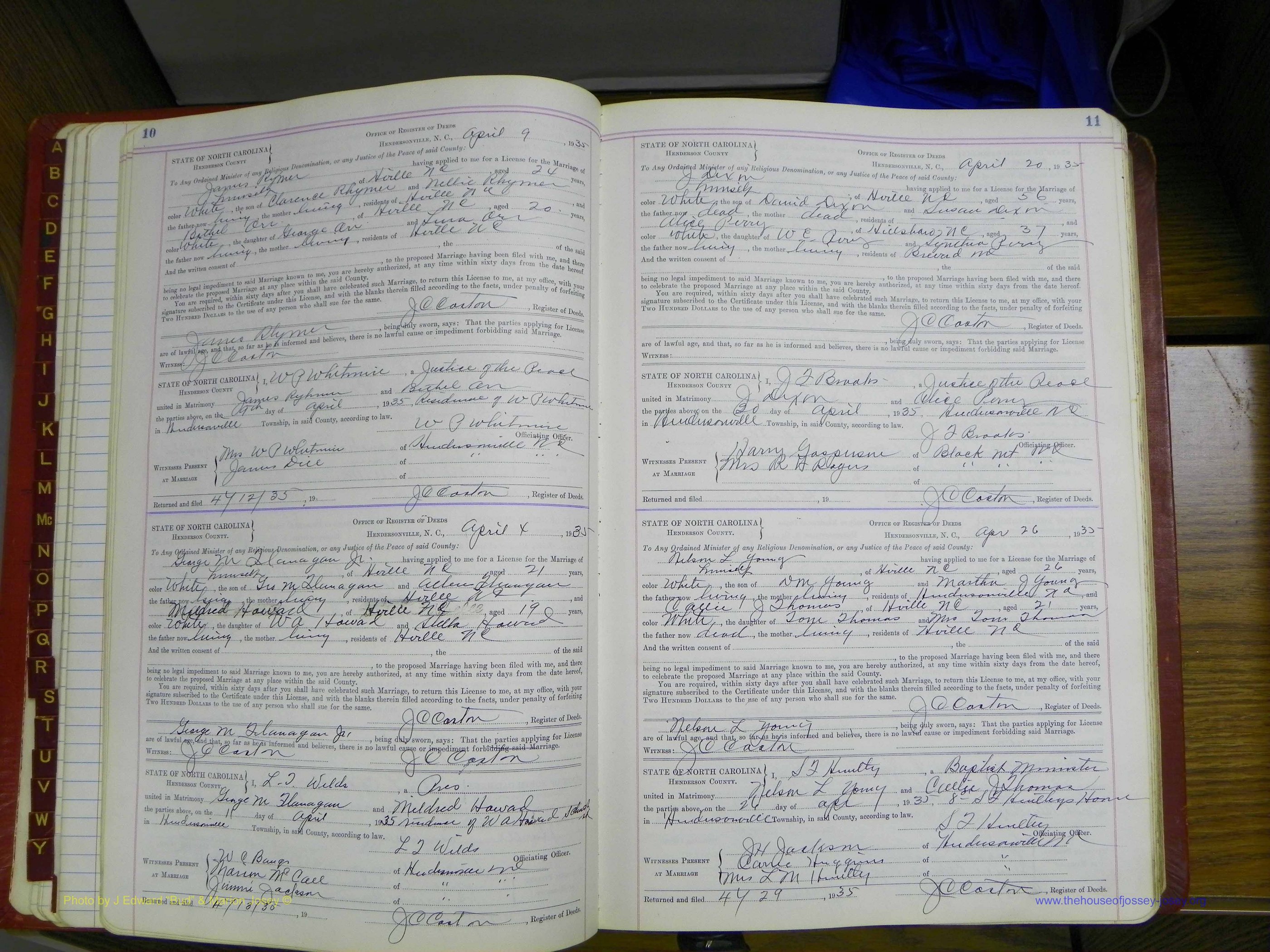 Henderson Co, NC, Marriages, Book 5, (034).JPG