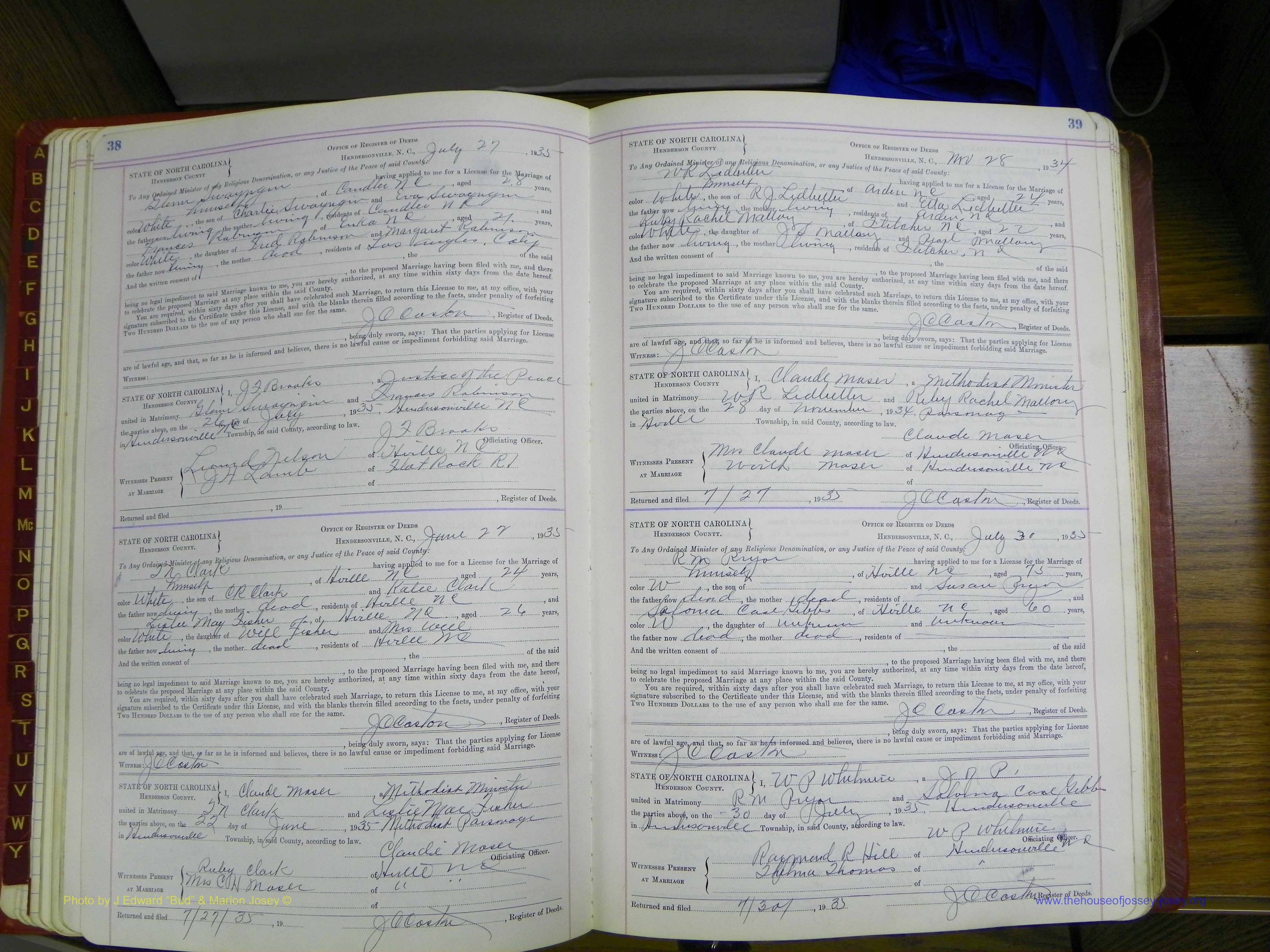 Henderson Co, NC, Marriages, Book 5, (048).JPG