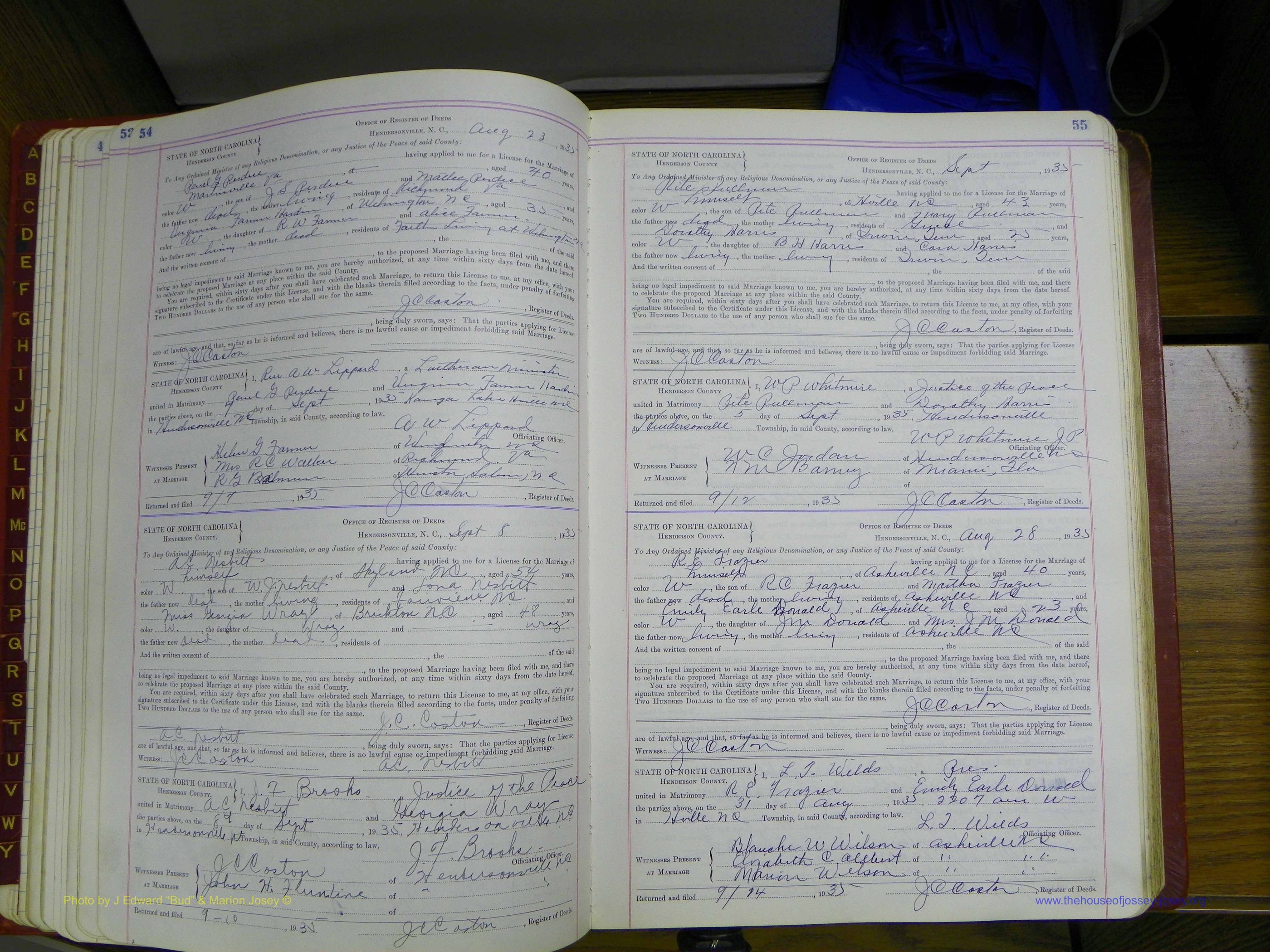 Henderson Co, NC, Marriages, Book 5, (057).JPG