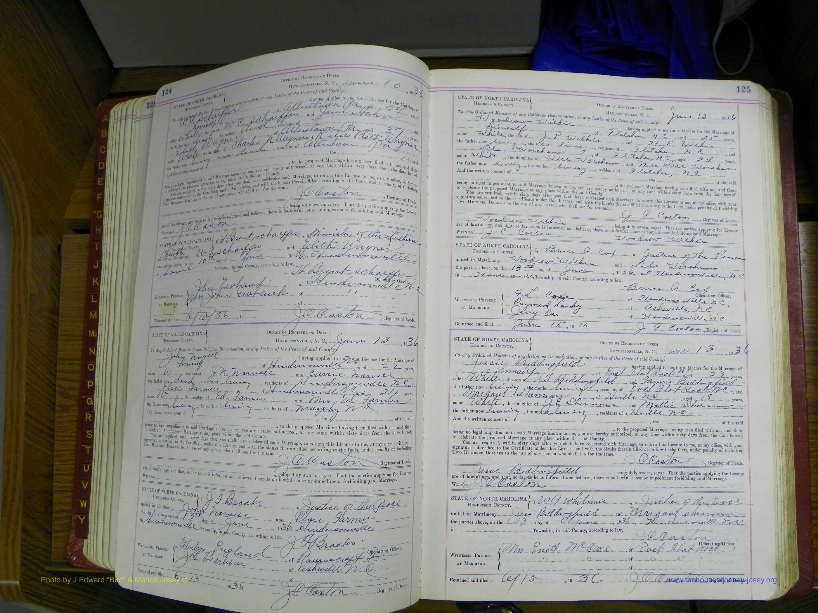 Henderson Co, NC, Marriages, Book 5, (092).JPG