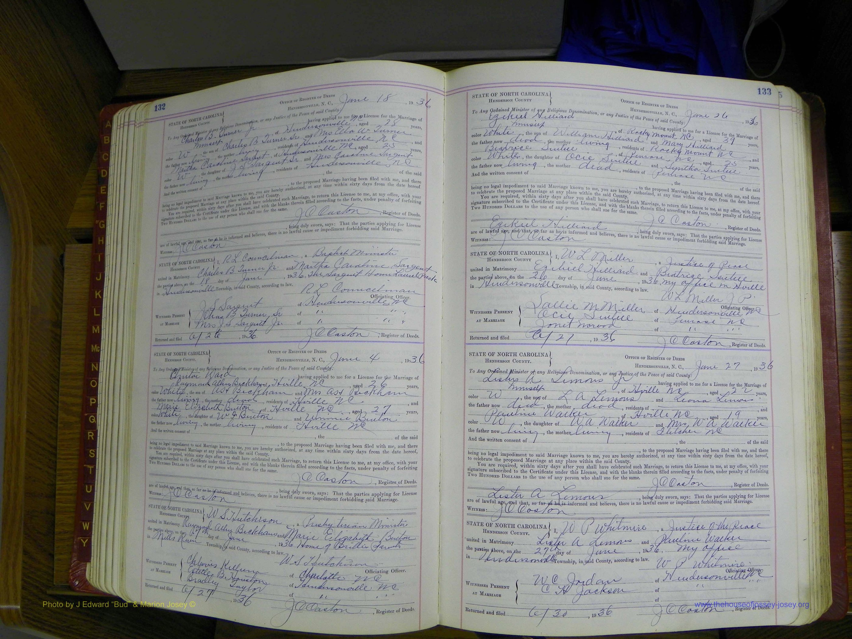 Henderson Co, NC, Marriages, Book 5, (096).JPG