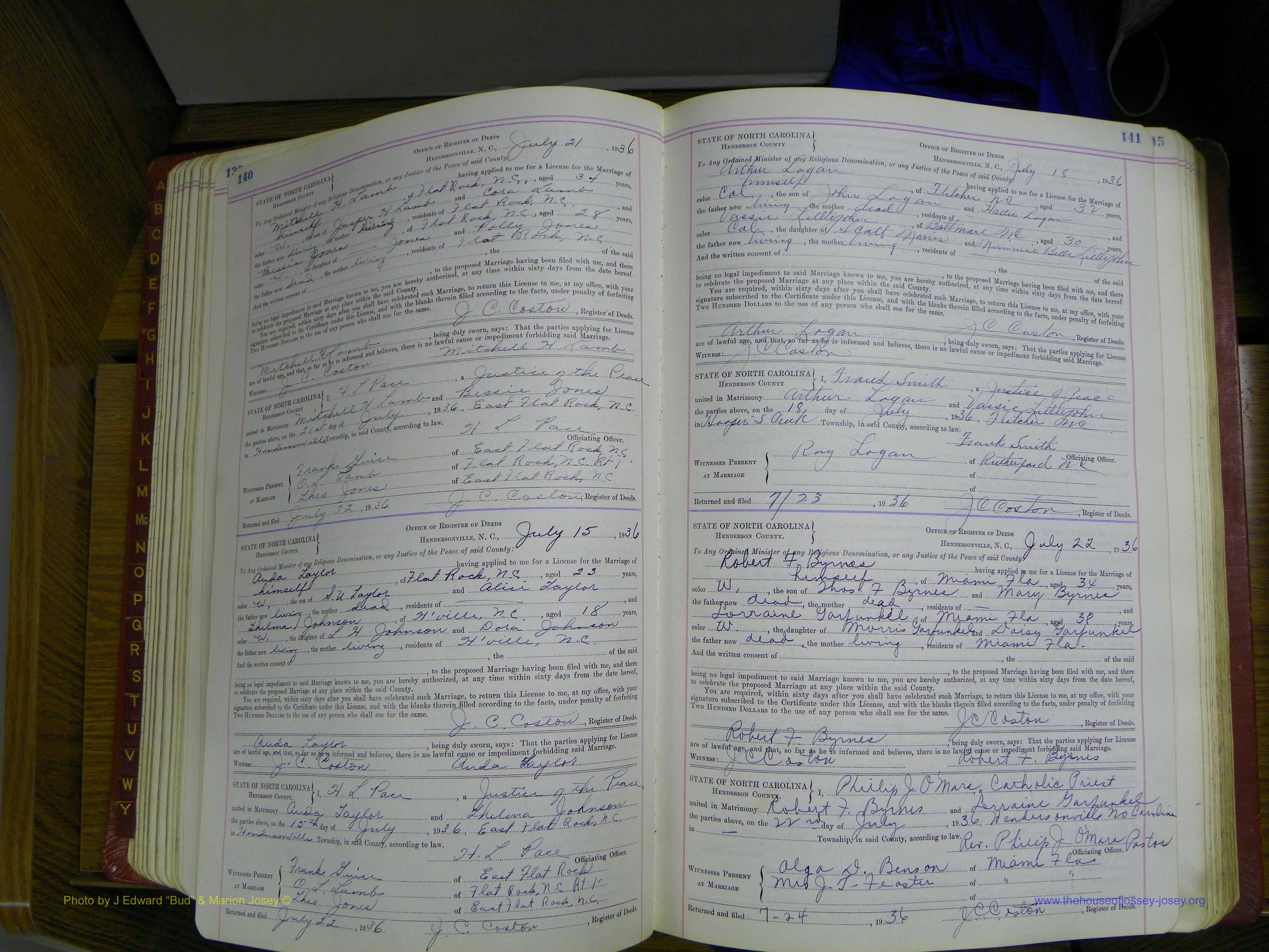 Henderson Co, NC, Marriages, Book 5, (100).JPG