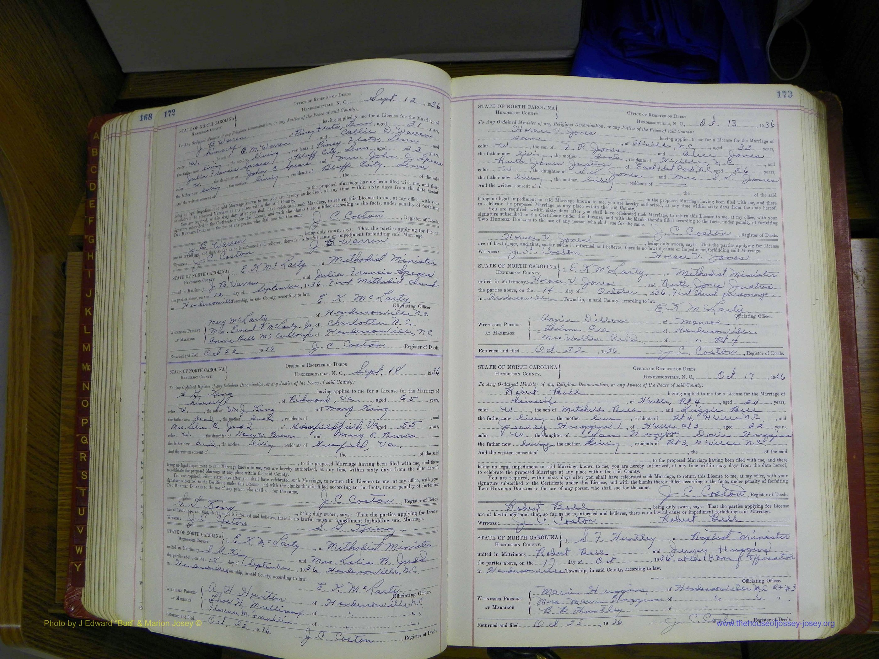Henderson Co, NC, Marriages, Book 5, (116).JPG