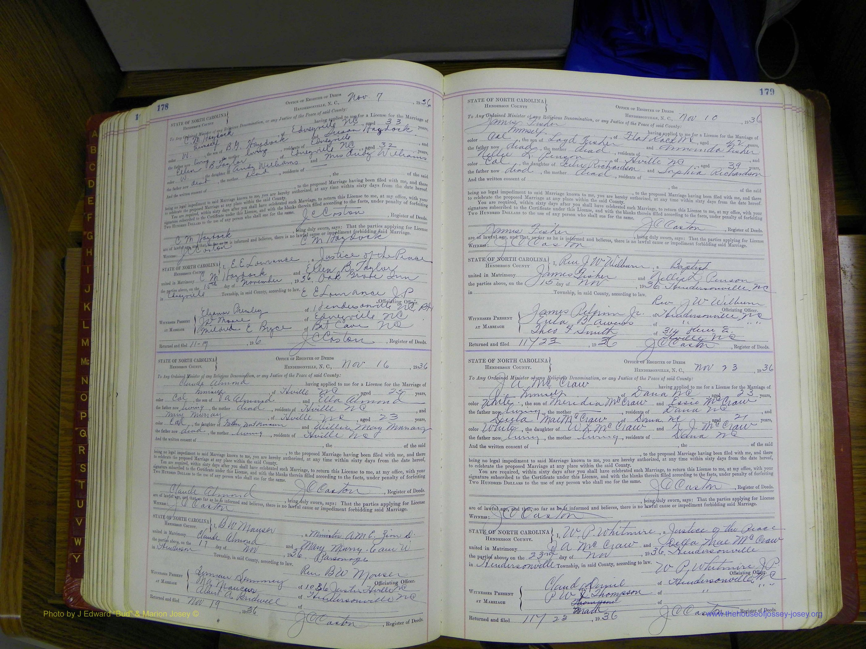 Henderson Co, NC, Marriages, Book 5, (119).JPG