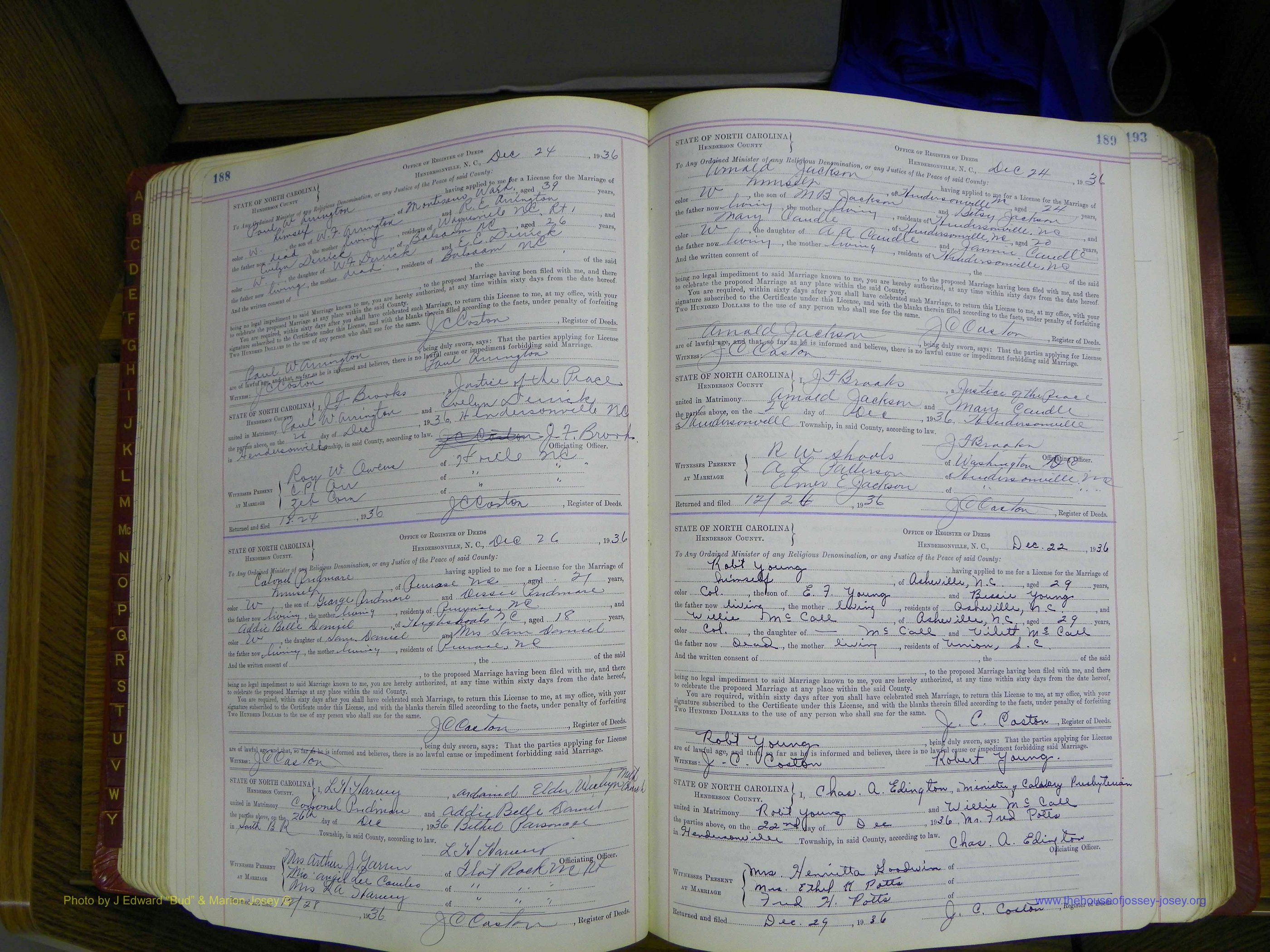 Henderson Co, NC, Marriages, Book 5, (124).JPG