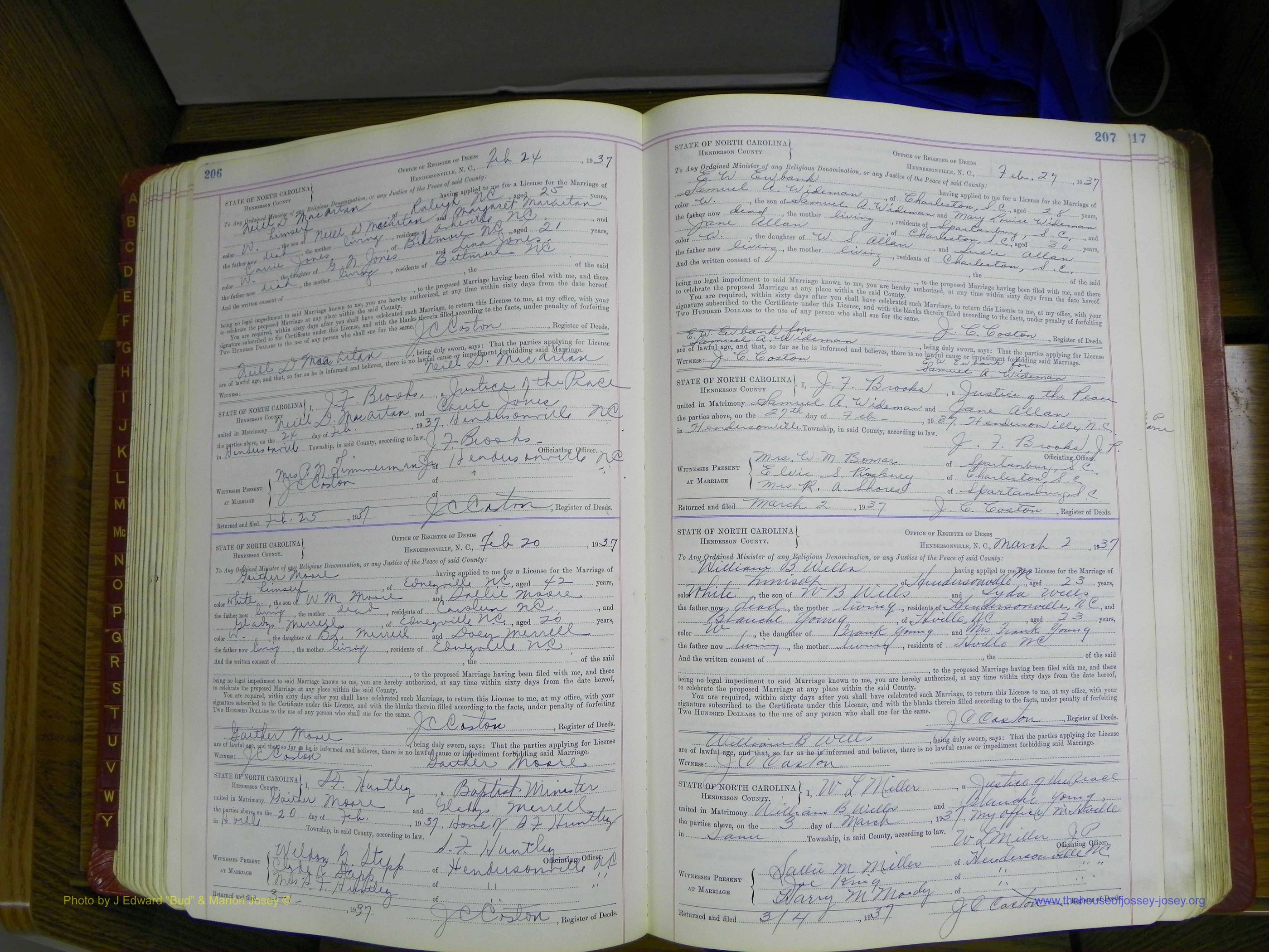 Henderson Co, NC, Marriages, Book 5, (133).JPG