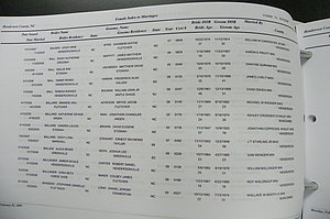 Henderson Co, NC Marriages, Male & Female, 2006 - 2008, (009).JPG