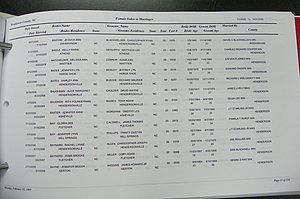 Henderson Co, NC Marriages, Male & Female, 2006 - 2008, (012).JPG