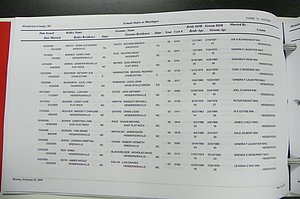 Henderson Co, NC Marriages, Male & Female, 2006 - 2008, (019).JPG