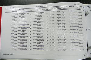 Henderson Co, NC Marriages, Male & Female, 2006 - 2008, (021).JPG