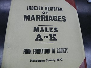 Henderson Co, NC, Marriages Male, A - K, 1851 - 1963, (001).JPG