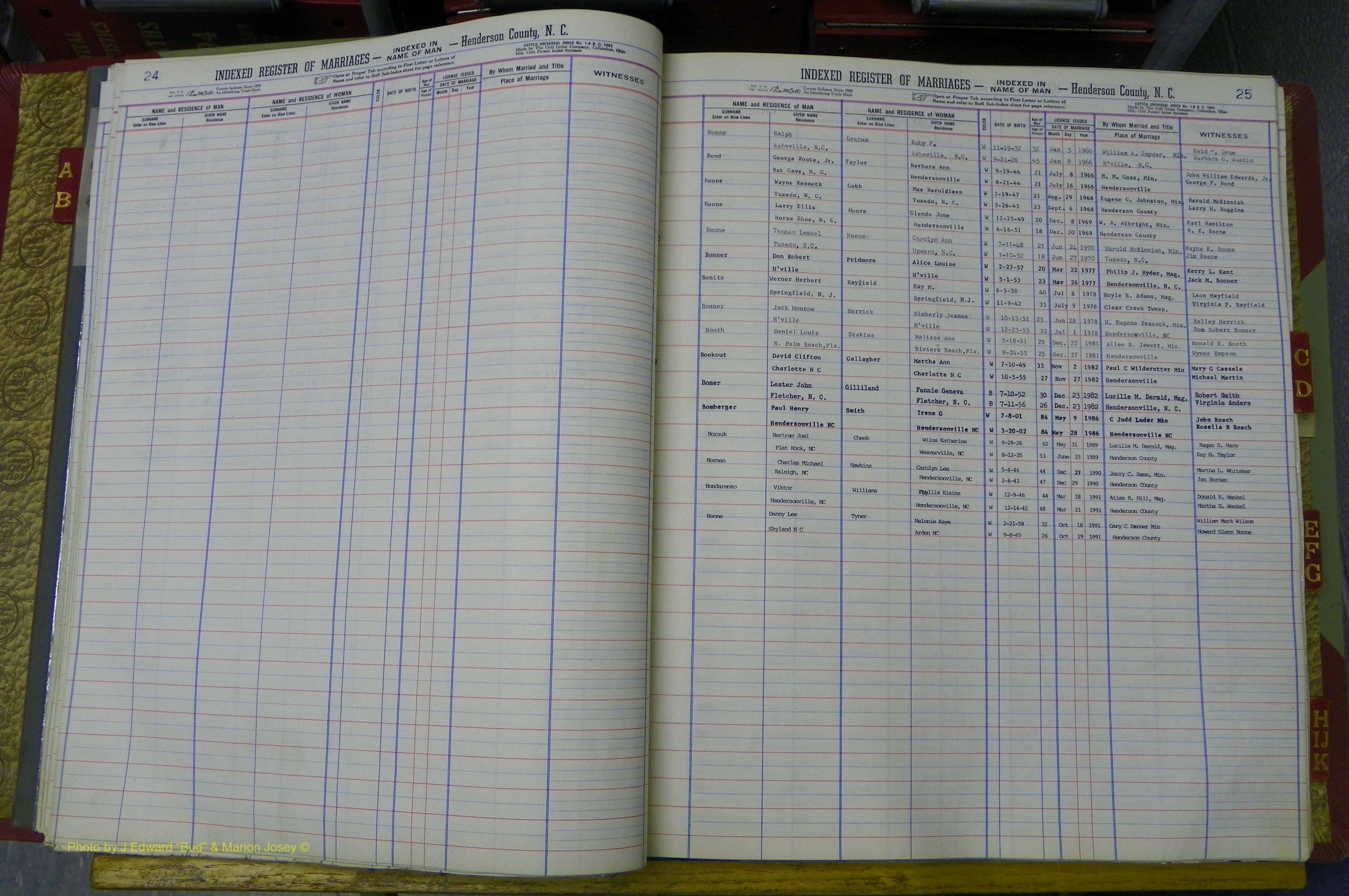 Henderson Co, NC, Marriages Male, A - K, 1964 - 1991, (026).JPG