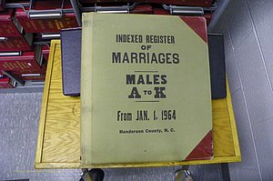 Henderson Co, NC, Marriages Male, A - K, 1964 - 1991, (001).JPG