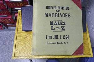 Henderson Co, NC, Marriages Male, L - Z, 1964 - 1991, (001).JPG