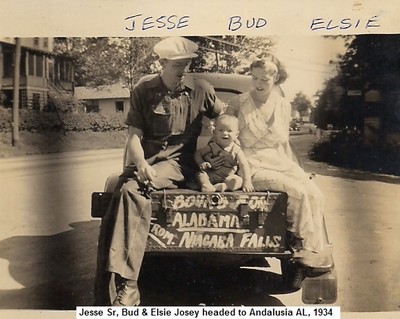 A, Jesse, Bud & Elsie Josey, 1934.jpg