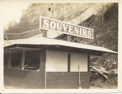 Bu, William Henry Burgess tearing down the Cavanaugh Souvenir Stand below the Falls after the Honeymoon Bridge fell 27 Jan 1938 1.jpg