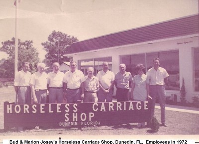 C, Bud & Marion Josey's Horseless Carriage Shop, Employees in 1972.jpg