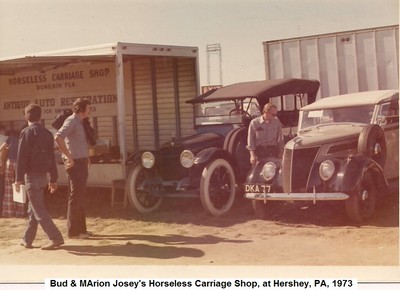 C, Bud & Marion Josey's Horseless Carriage Shop, Hershey, PA, 1973 001.jpg