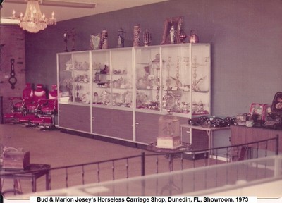 C, Bud & Marion Josey's Horseless Carriage Shop, Show Room 1973.jpg