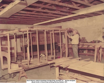 C, Bud & Marion Josey's Horseless Carriage Shop, Wood Shop 1973.jpg
