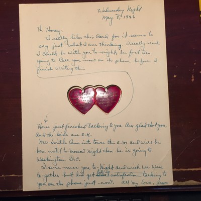 Card from Jesse E Josey to wife, 9 May 1946 when working on 79 floor of Impire State Building 5.JPG