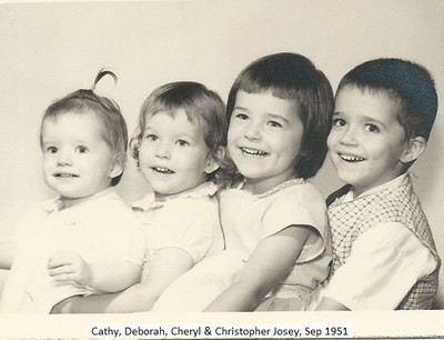 J, Cathy, Deborah, Cheryl & Christopher Josey, Sep 1961.jpg