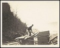 Bu, William Henry Burgess tearing down the Cavanaugh Souvenir Stand below the Falls after the Honeymoon Bridge fell 27 Jan 1938 4.jpg