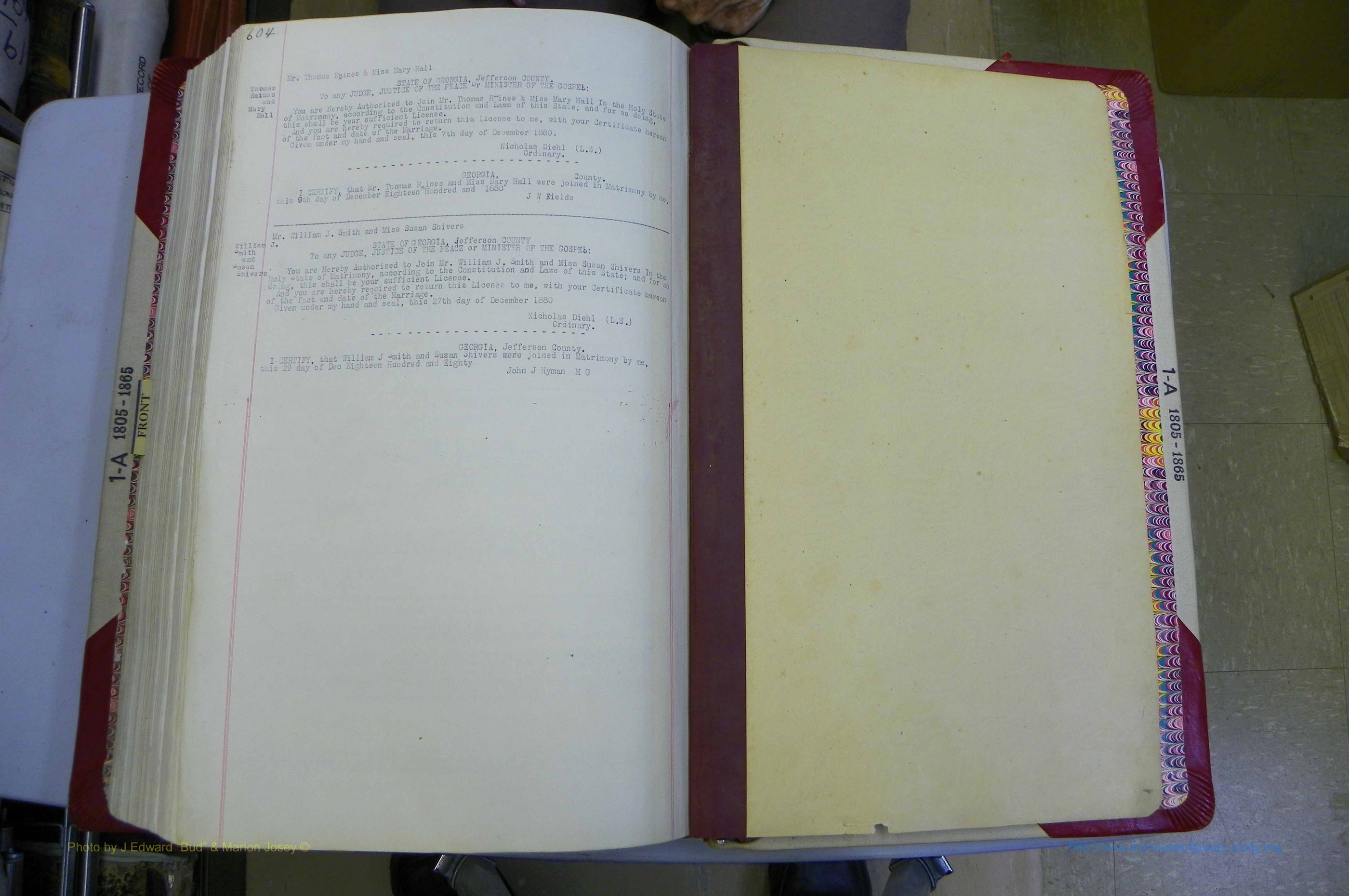 Jefferson Co, GA, Marriages Book 1 - A, 1805 - 1865 (337).JPG