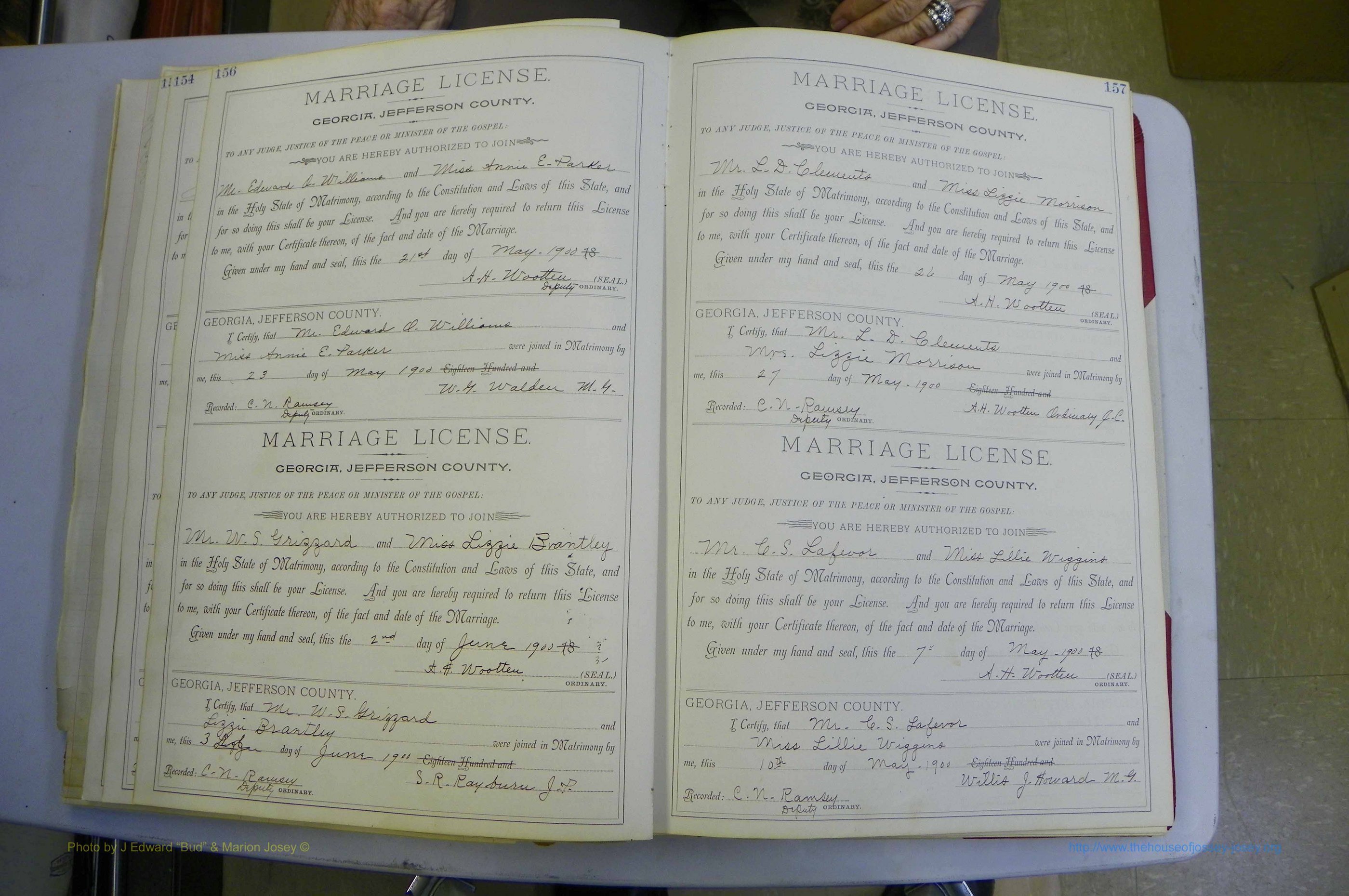 Jefferson Co, GA, Marriages Book A, 1893 - 1907, White (107).JPG