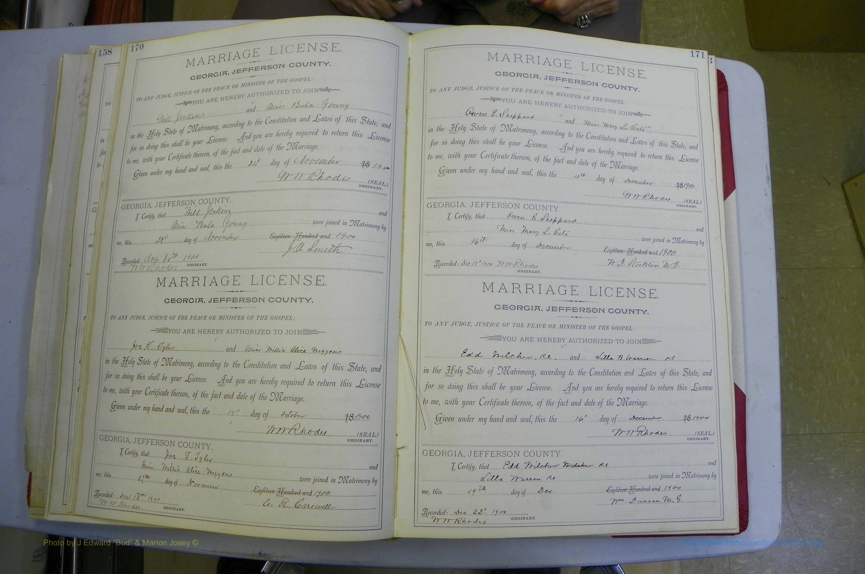 Jefferson Co, GA, Marriages Book A, 1893 - 1907, White (114).JPG