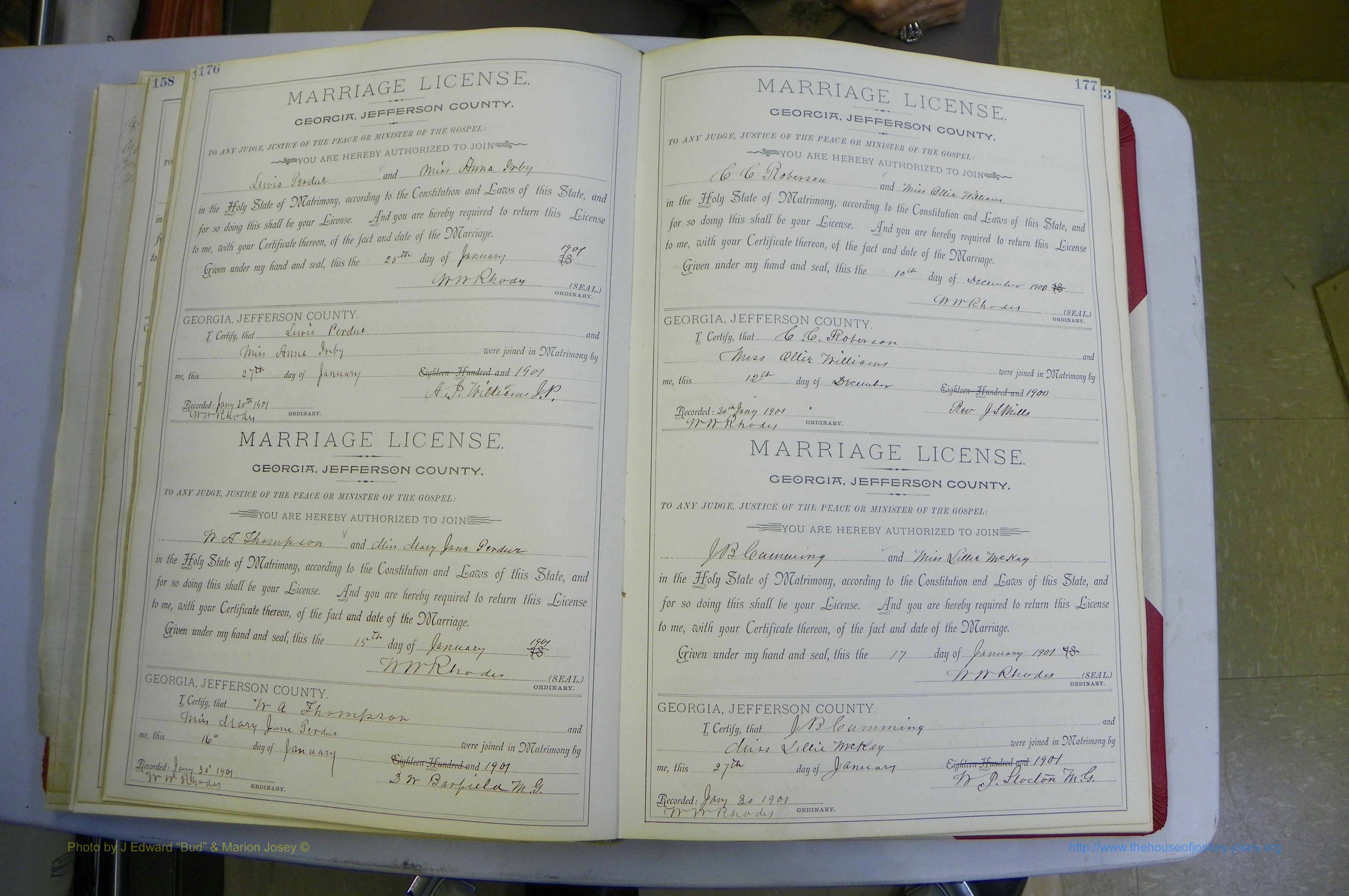 Jefferson Co, GA, Marriages Book A, 1893 - 1907, White (117).JPG