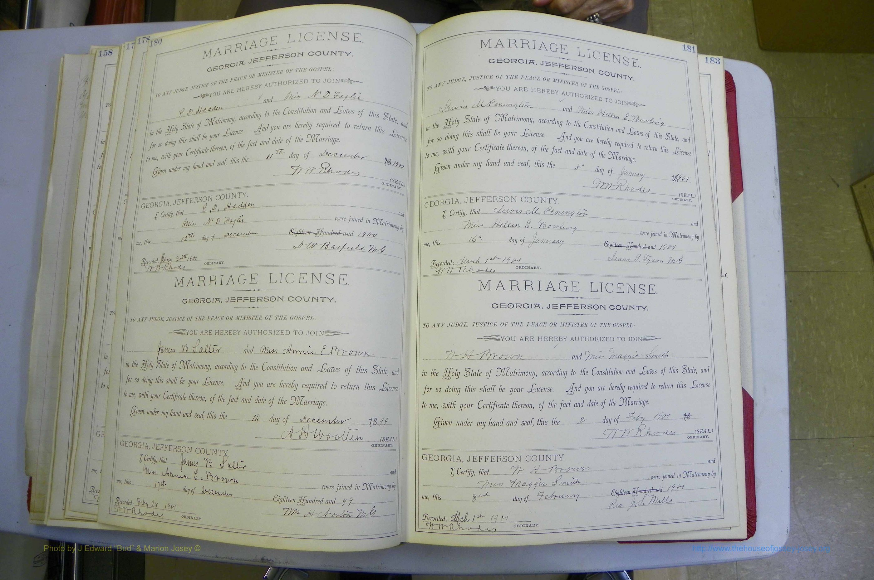 Jefferson Co, GA, Marriages Book A, 1893 - 1907, White (119).JPG