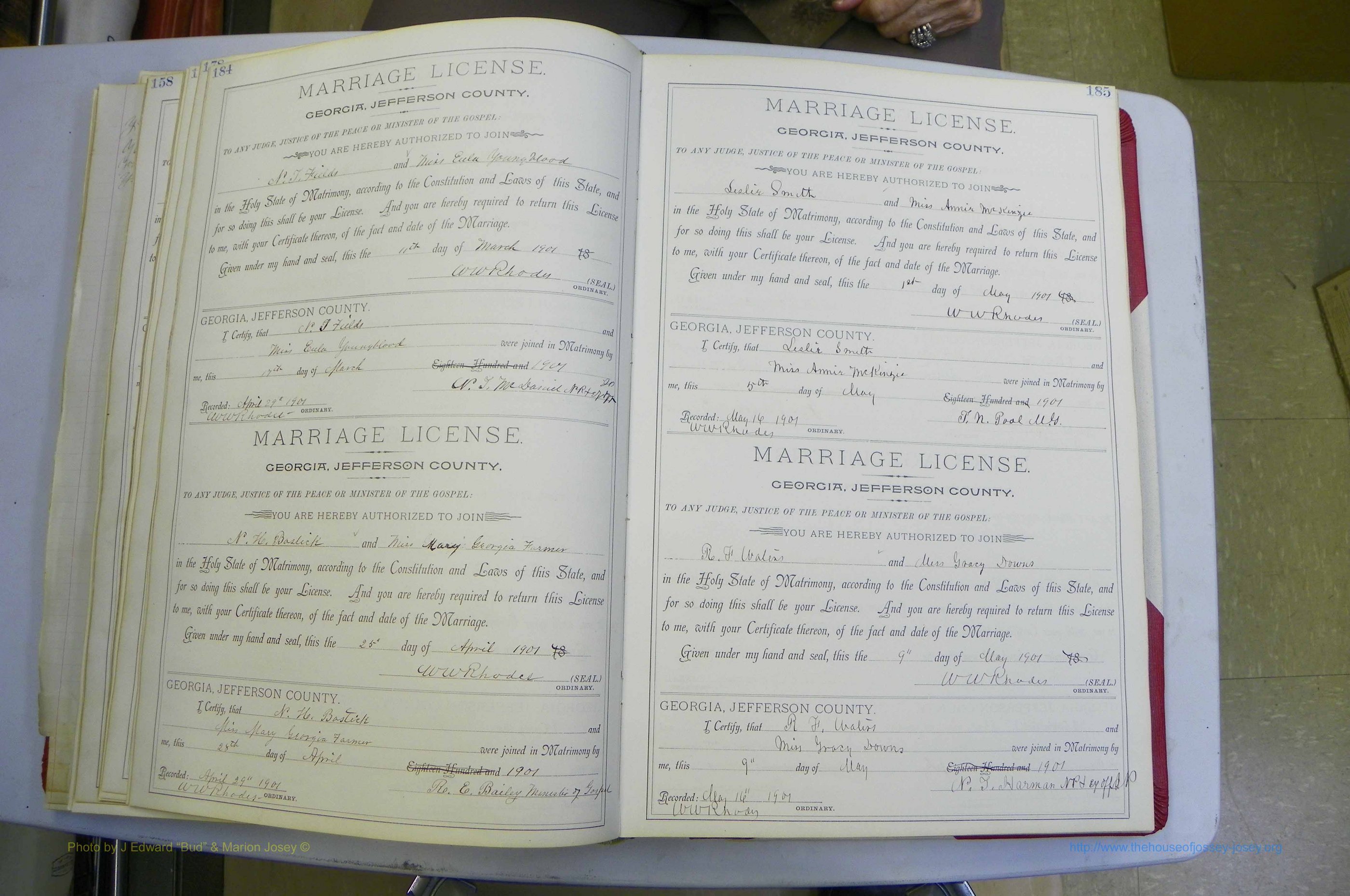 Jefferson Co, GA, Marriages Book A, 1893 - 1907, White (121).JPG