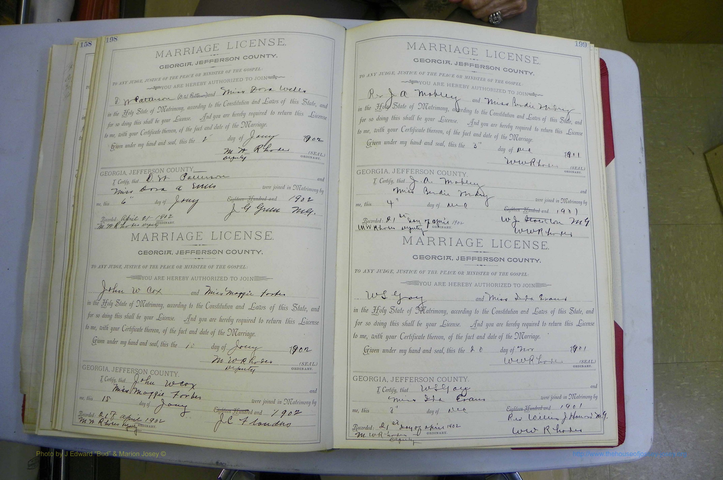 Jefferson Co, GA, Marriages Book A, 1893 - 1907, White (128).JPG