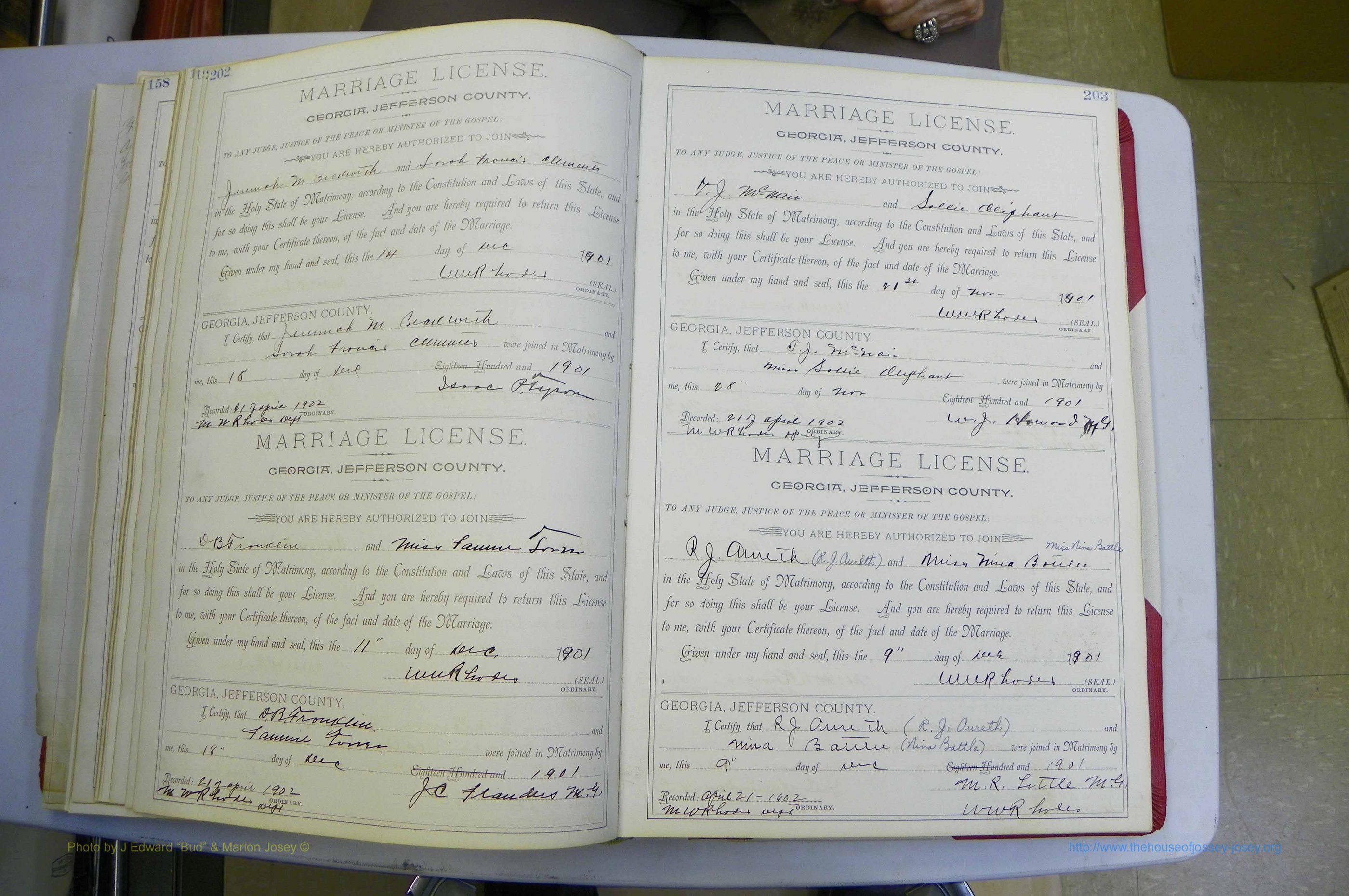 Jefferson Co, GA, Marriages Book A, 1893 - 1907, White (130).JPG