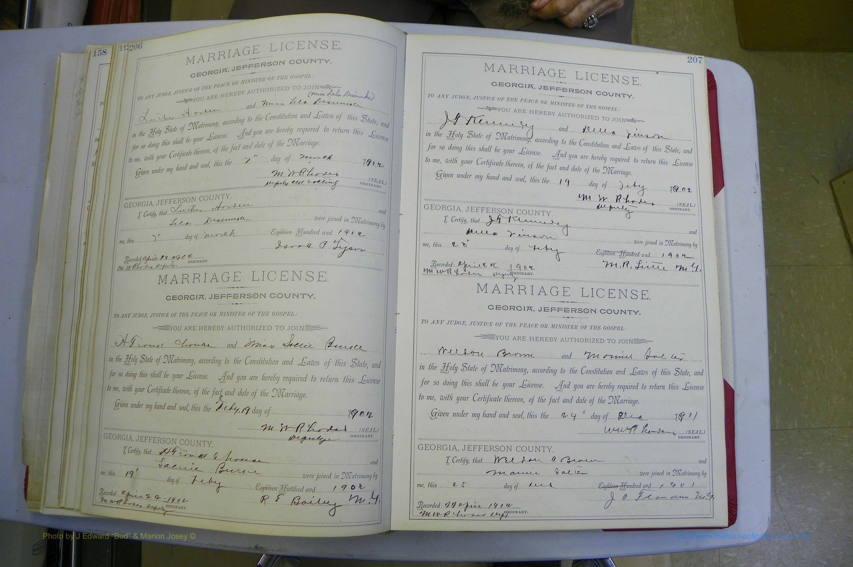 Jefferson Co, GA, Marriages Book A, 1893 - 1907, White (132).JPG