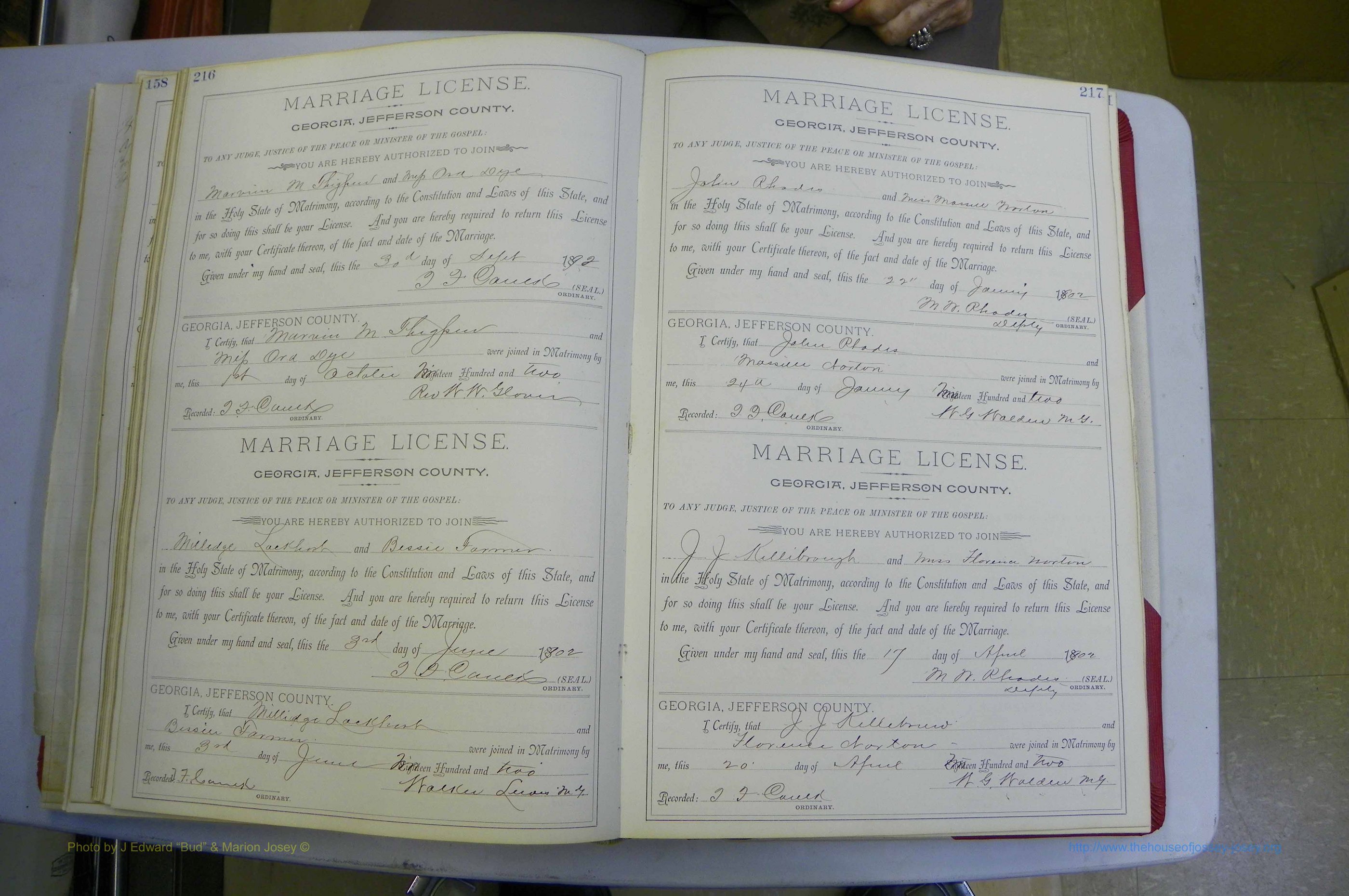 Jefferson Co, GA, Marriages Book A, 1893 - 1907, White (137).JPG