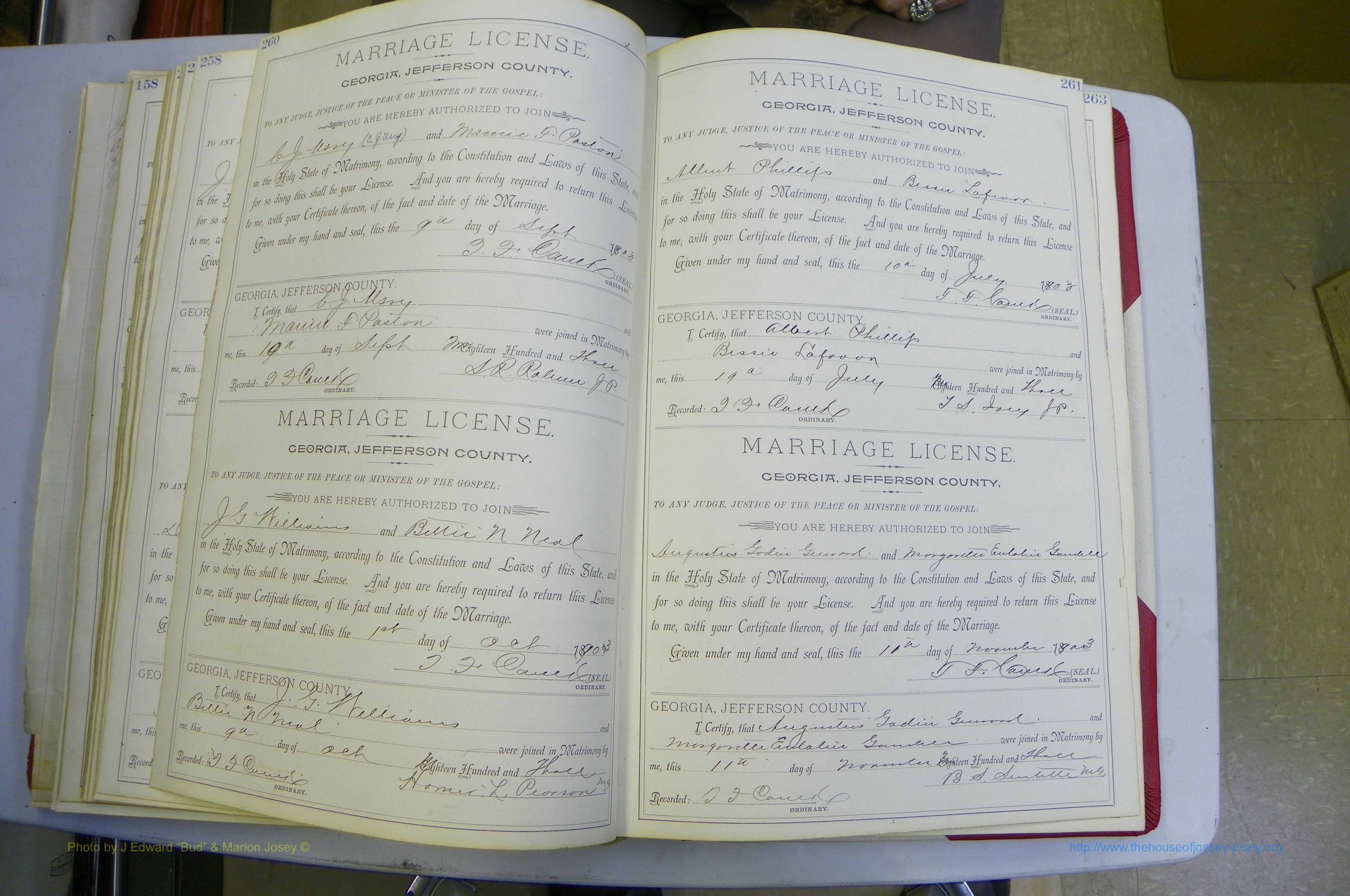 Jefferson Co, GA, Marriages Book A, 1893 - 1907, White (159).JPG