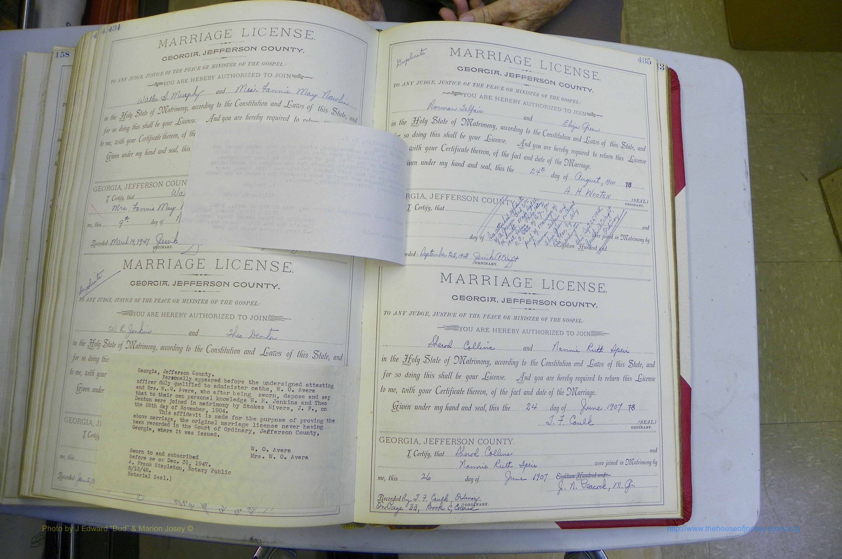 Jefferson Co, GA, Marriages Book A, 1893 - 1907, White (249).JPG