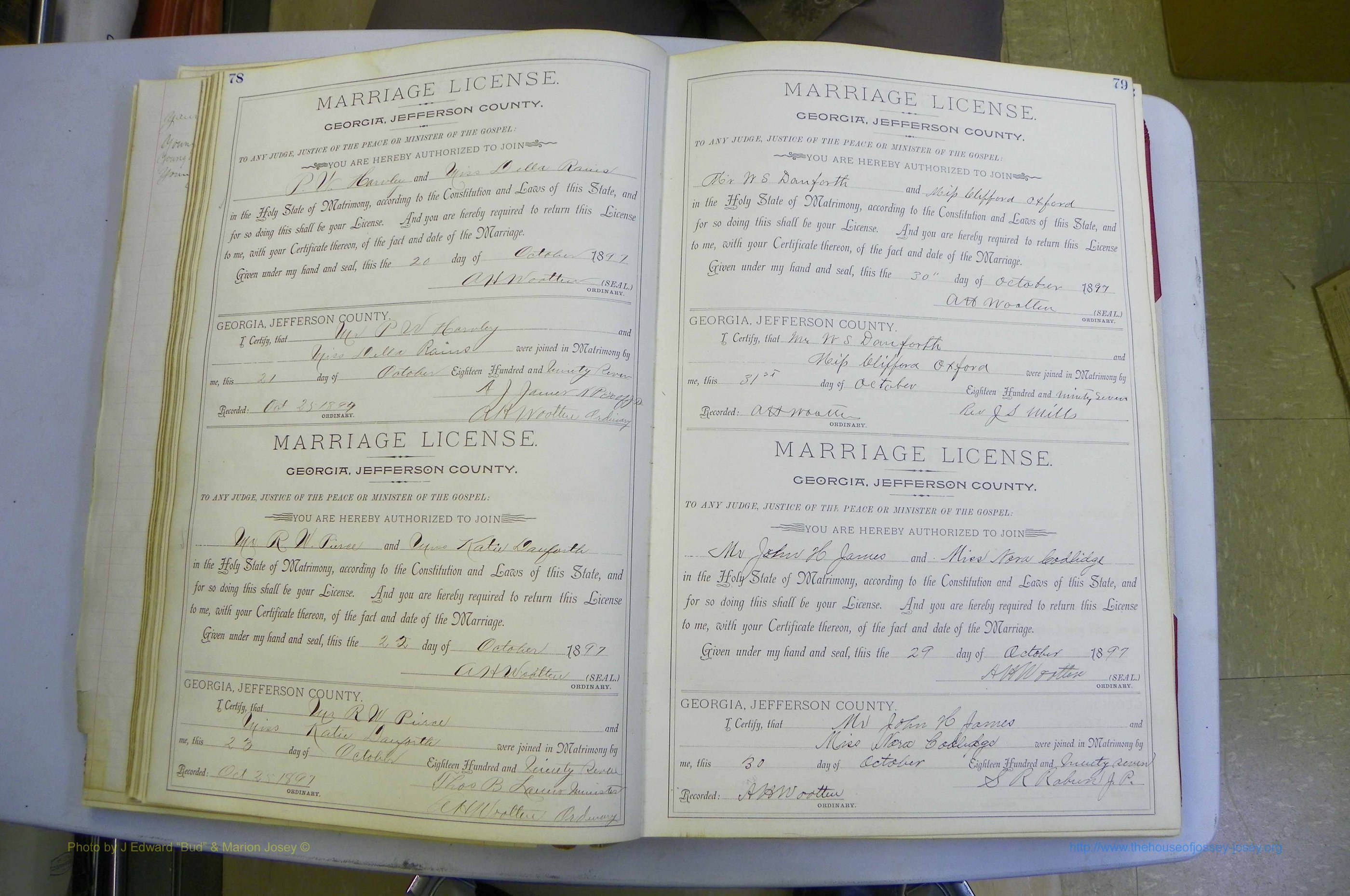 Jefferson Co, GA, Marriages Book A, 1893 - 1907, White (68).JPG