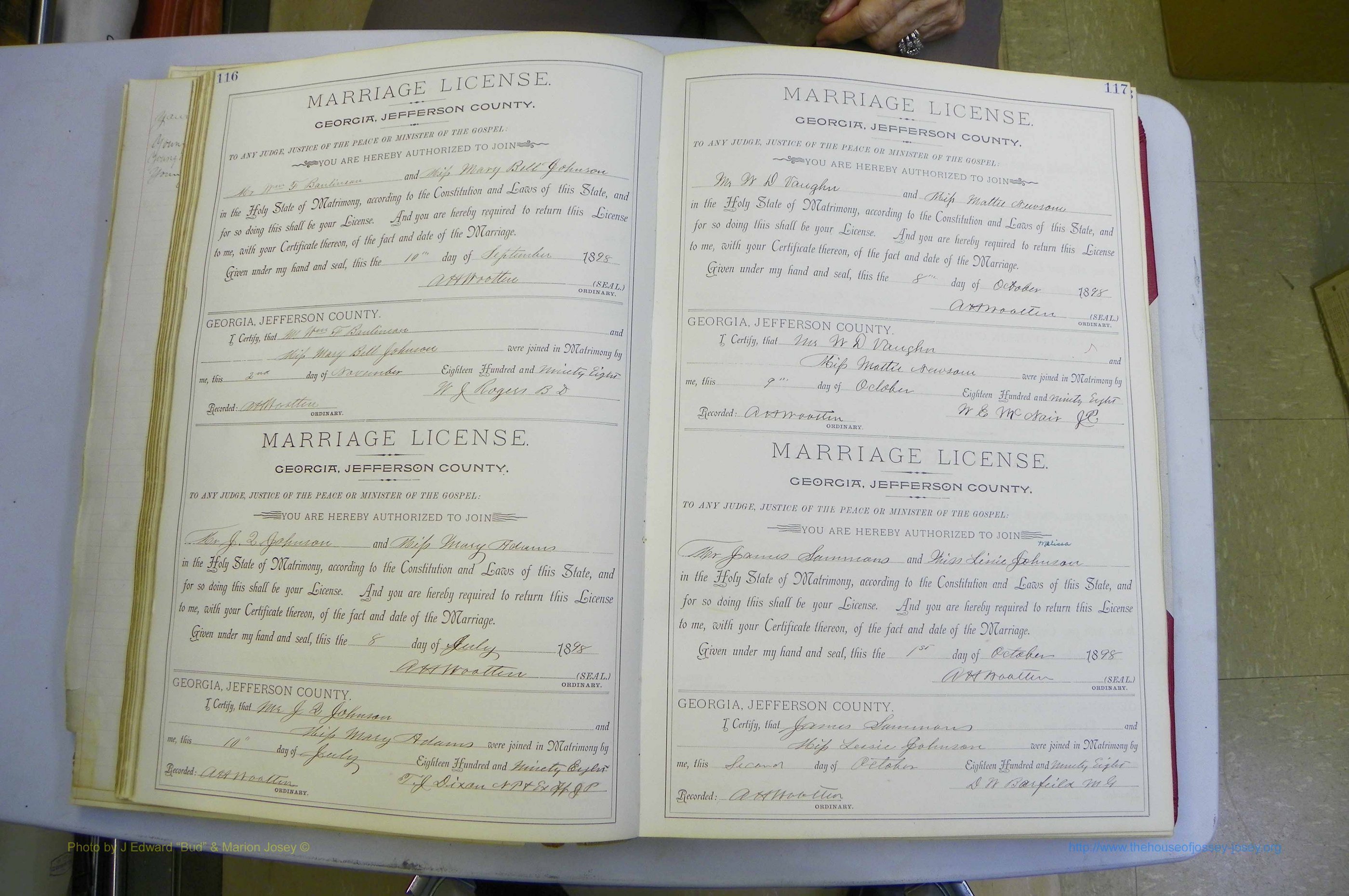 Jefferson Co, GA, Marriages Book A, 1893 - 1907, White (87).JPG