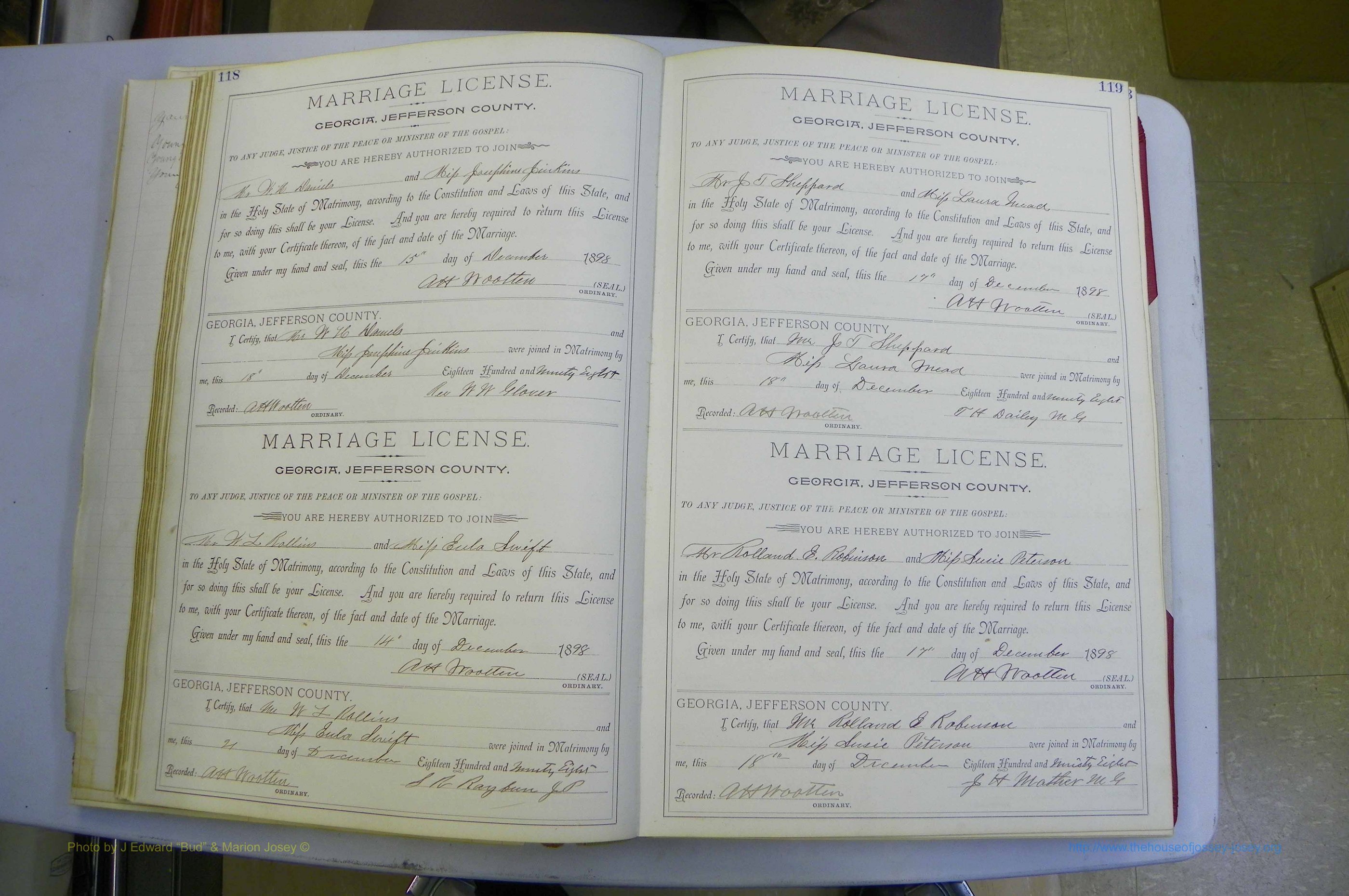 Jefferson Co, GA, Marriages Book A, 1893 - 1907, White (88).JPG