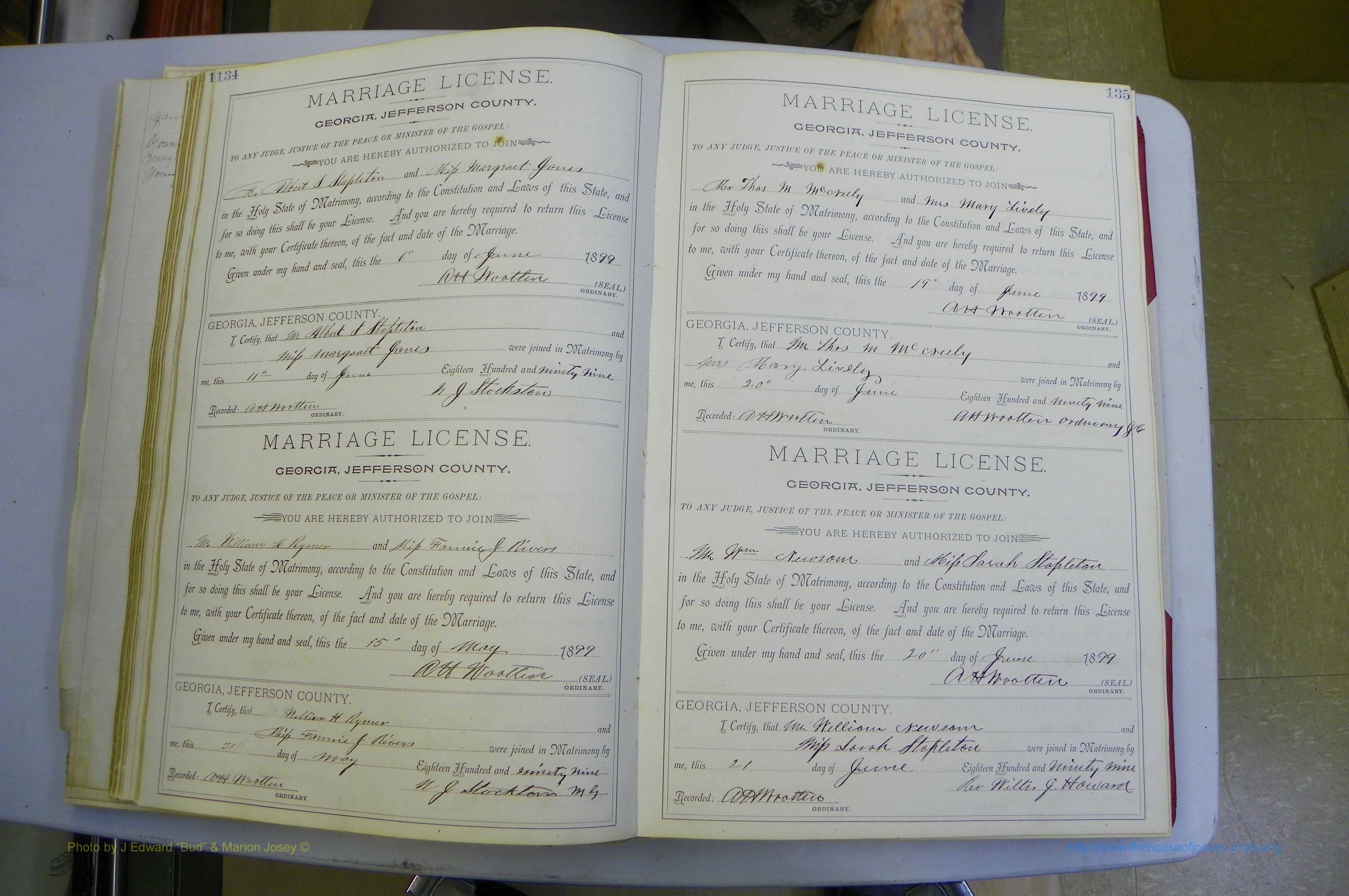 Jefferson Co, GA, Marriages Book A, 1893 - 1907, White (96).JPG