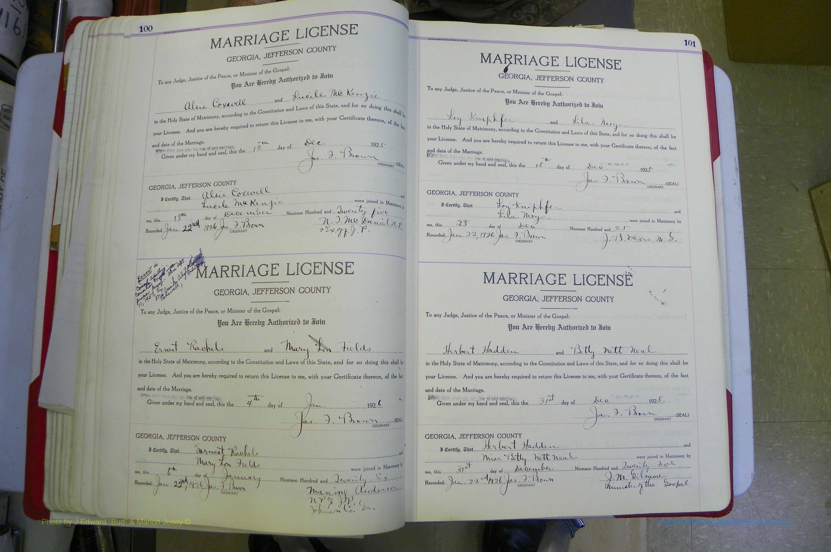 Jefferson Co, GA, Marriages Book C, 1922 - 1941, White (113).JPG