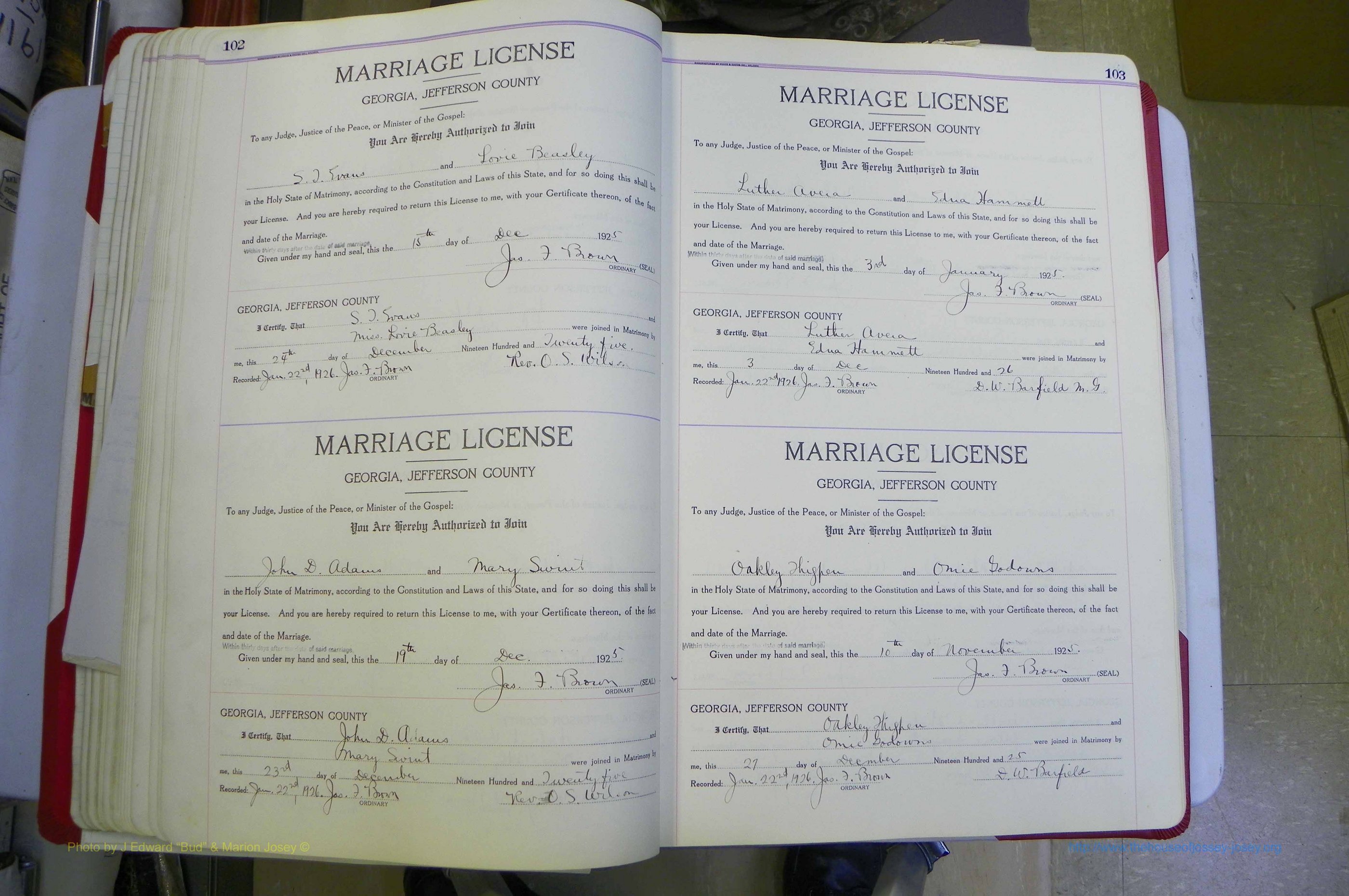 Jefferson Co, GA, Marriages Book C, 1922 - 1941, White (114).JPG