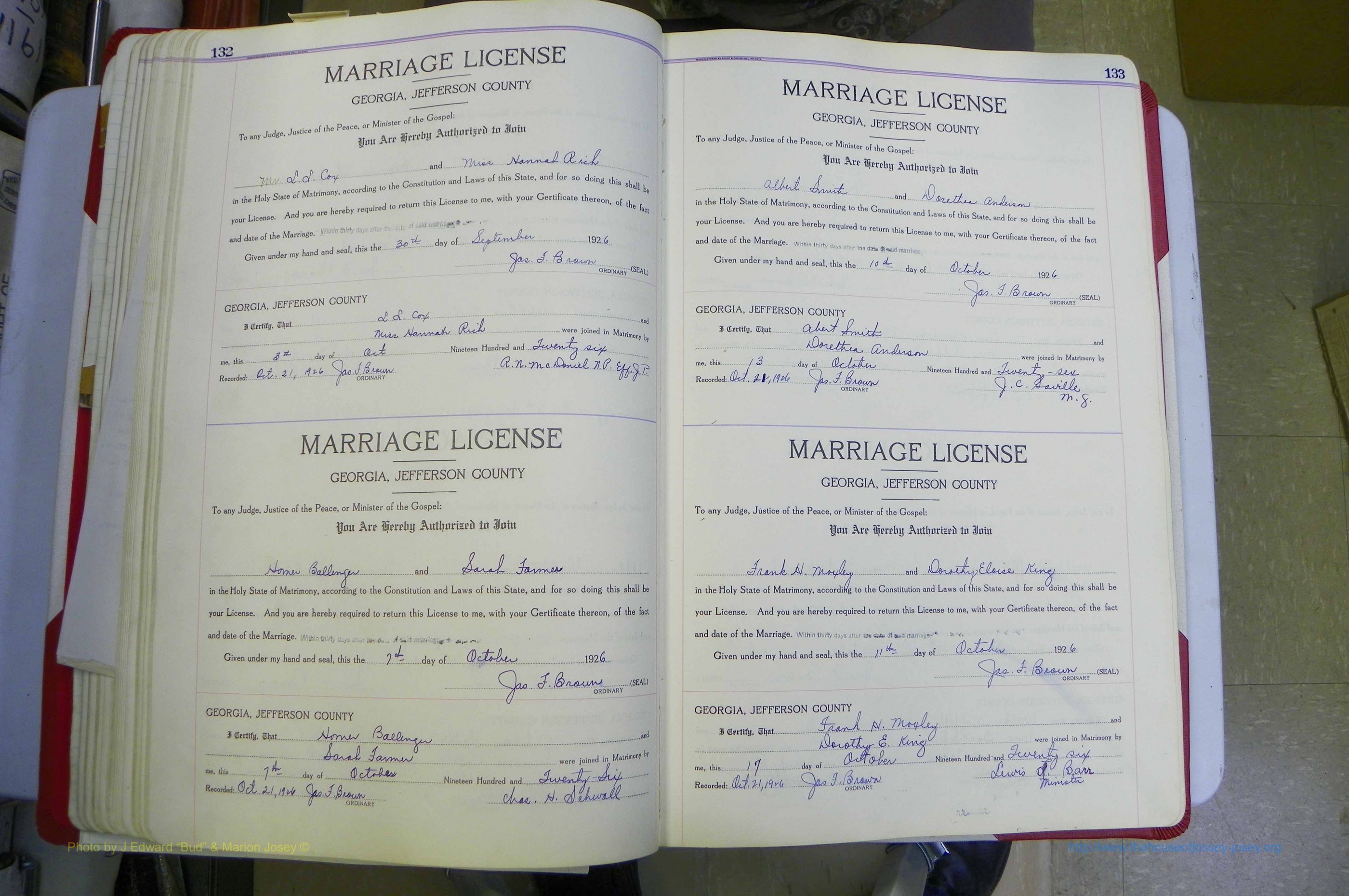 Jefferson Co, GA, Marriages Book C, 1922 - 1941, White (129).JPG