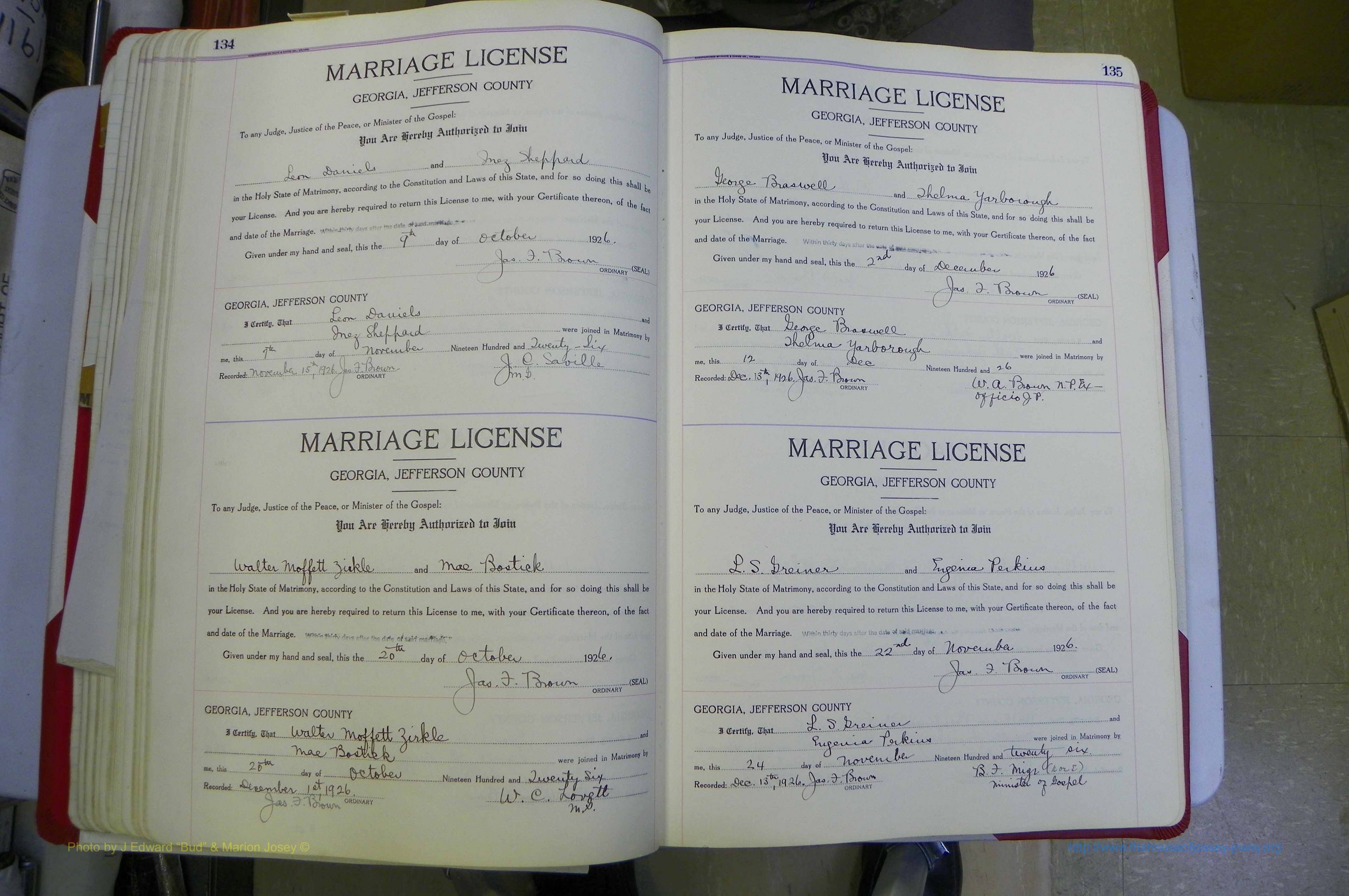 Jefferson Co, GA, Marriages Book C, 1922 - 1941, White (130).JPG